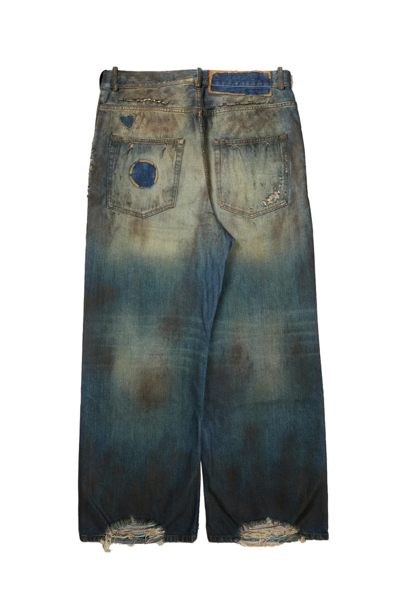 Ann Demeulemeester Ann Demeulemeester Distressed Olan 5-Pockets High Comfort Trousers Vintage Blue outlook