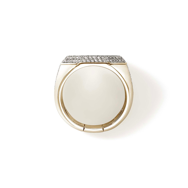 Signet Ring, Gold, Diamonds 4
