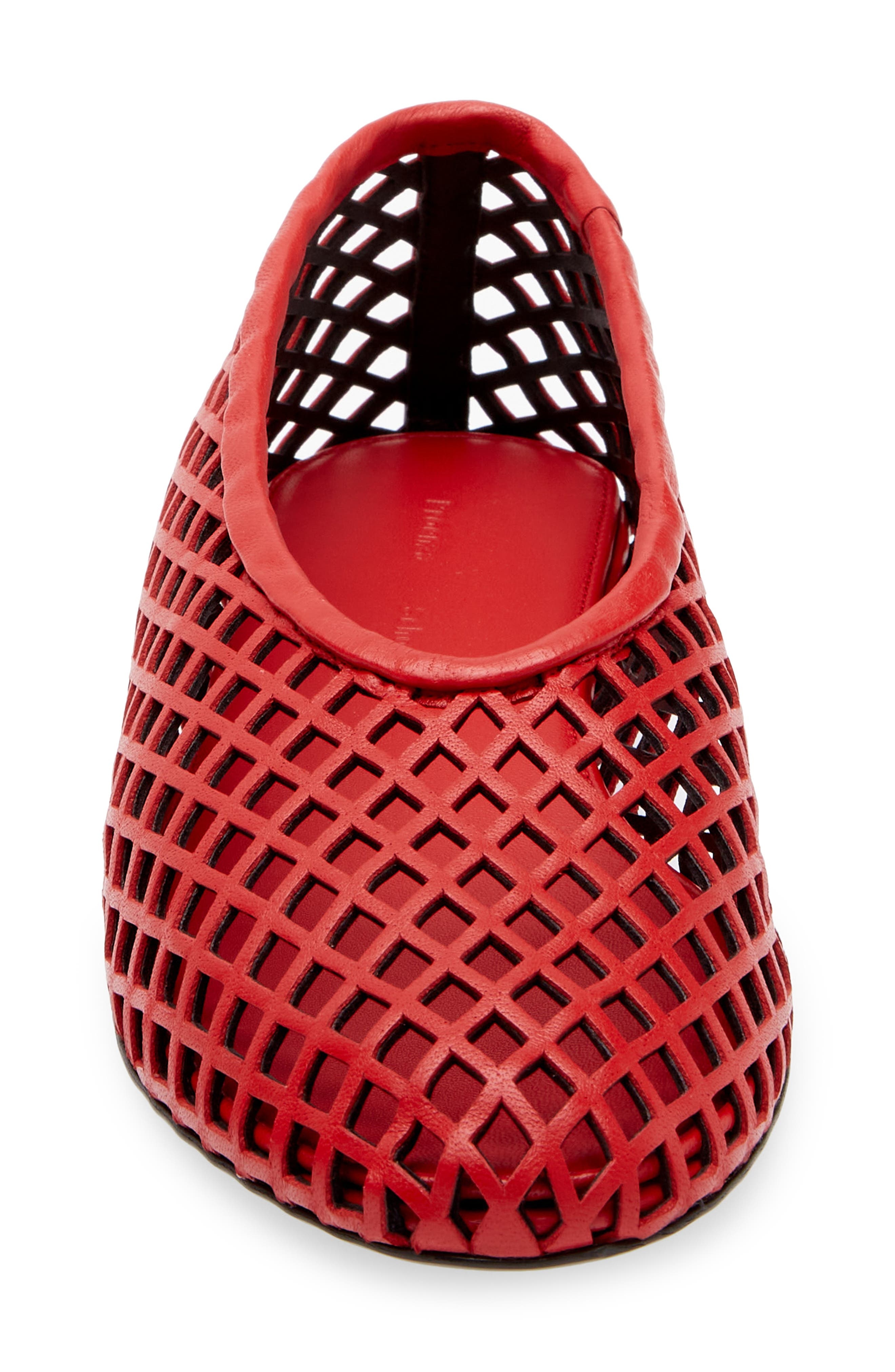 Proenza Schouler Tee Perforated Ballet Flat in Red at Nordstrom - 4