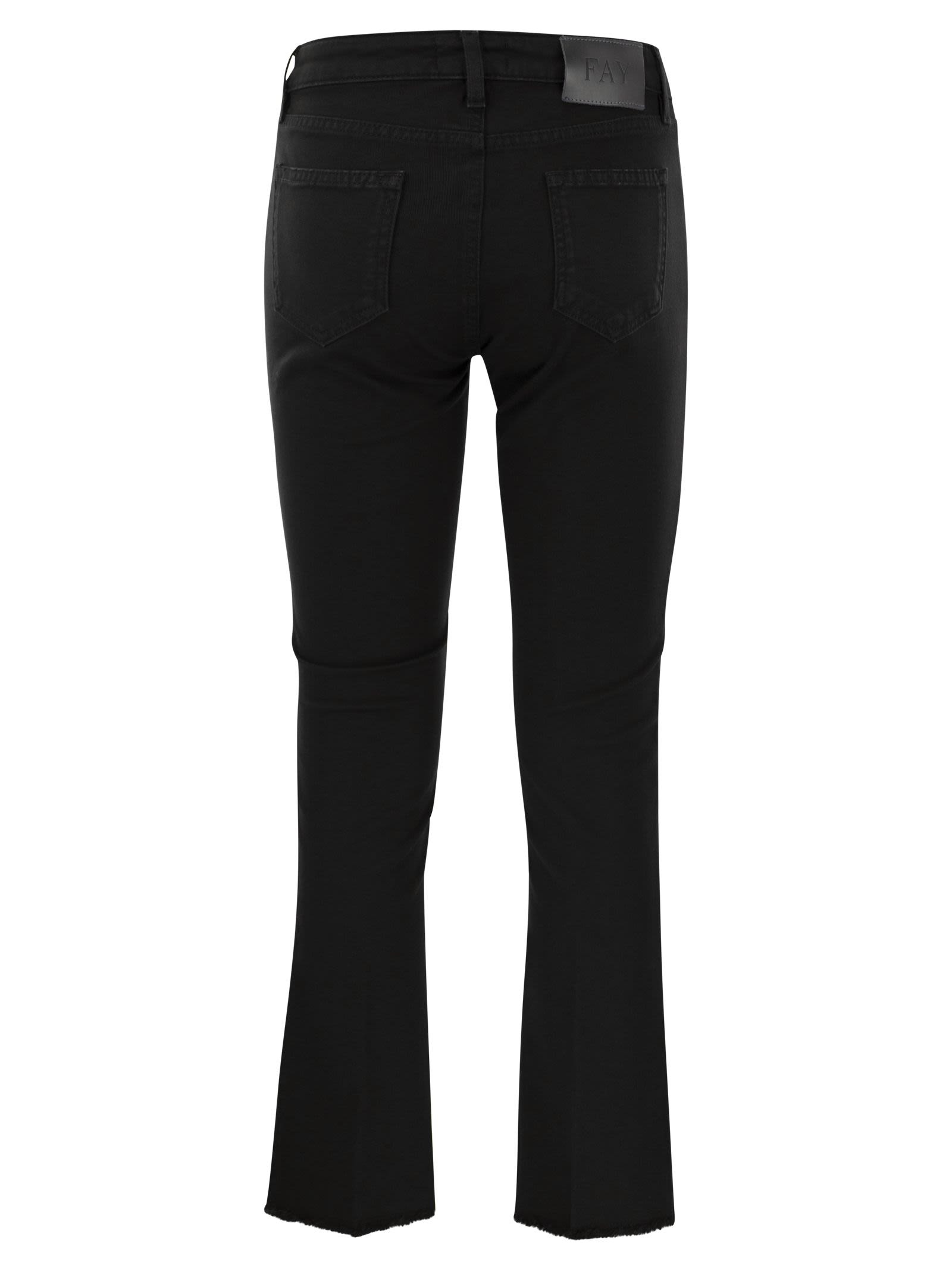 FAY - Fay Women 5-Pocket Trousers In Stretch Cotton. - 2