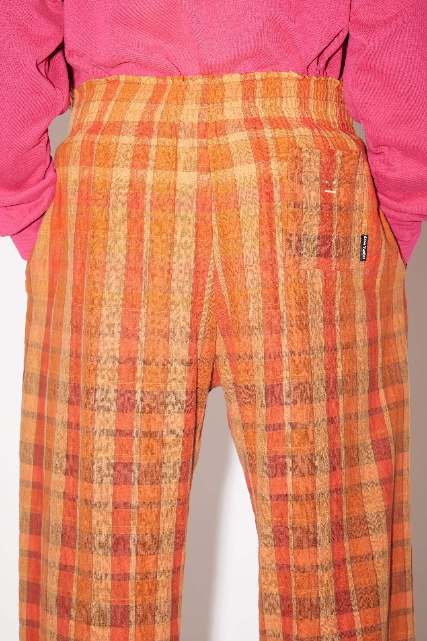 Flannel trousers - Brick red/apricot orange - 6