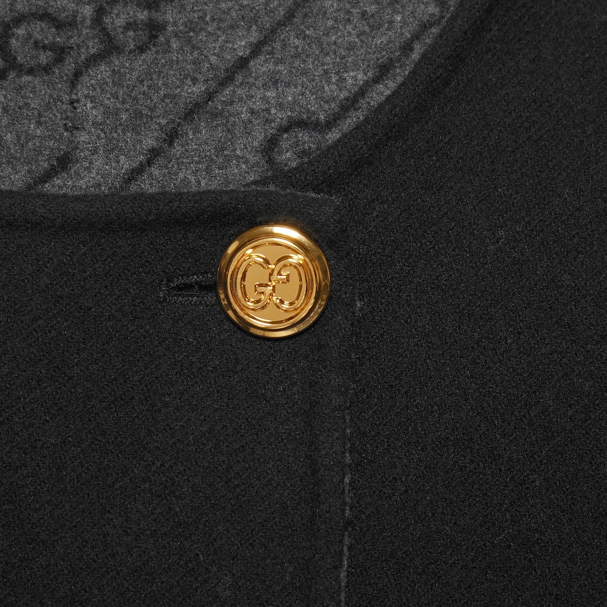 Reversible diagonal G wool coat - 4