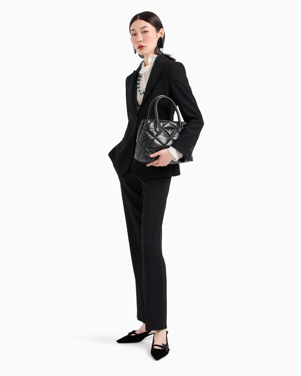 Single-breasted jacket in technical gabardine - 4