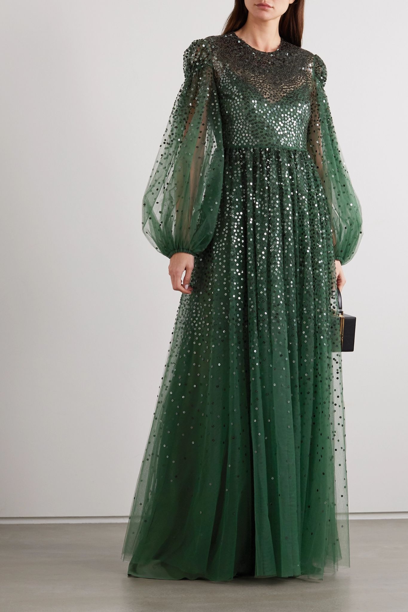 Sequin-embellished tulle gown - 2