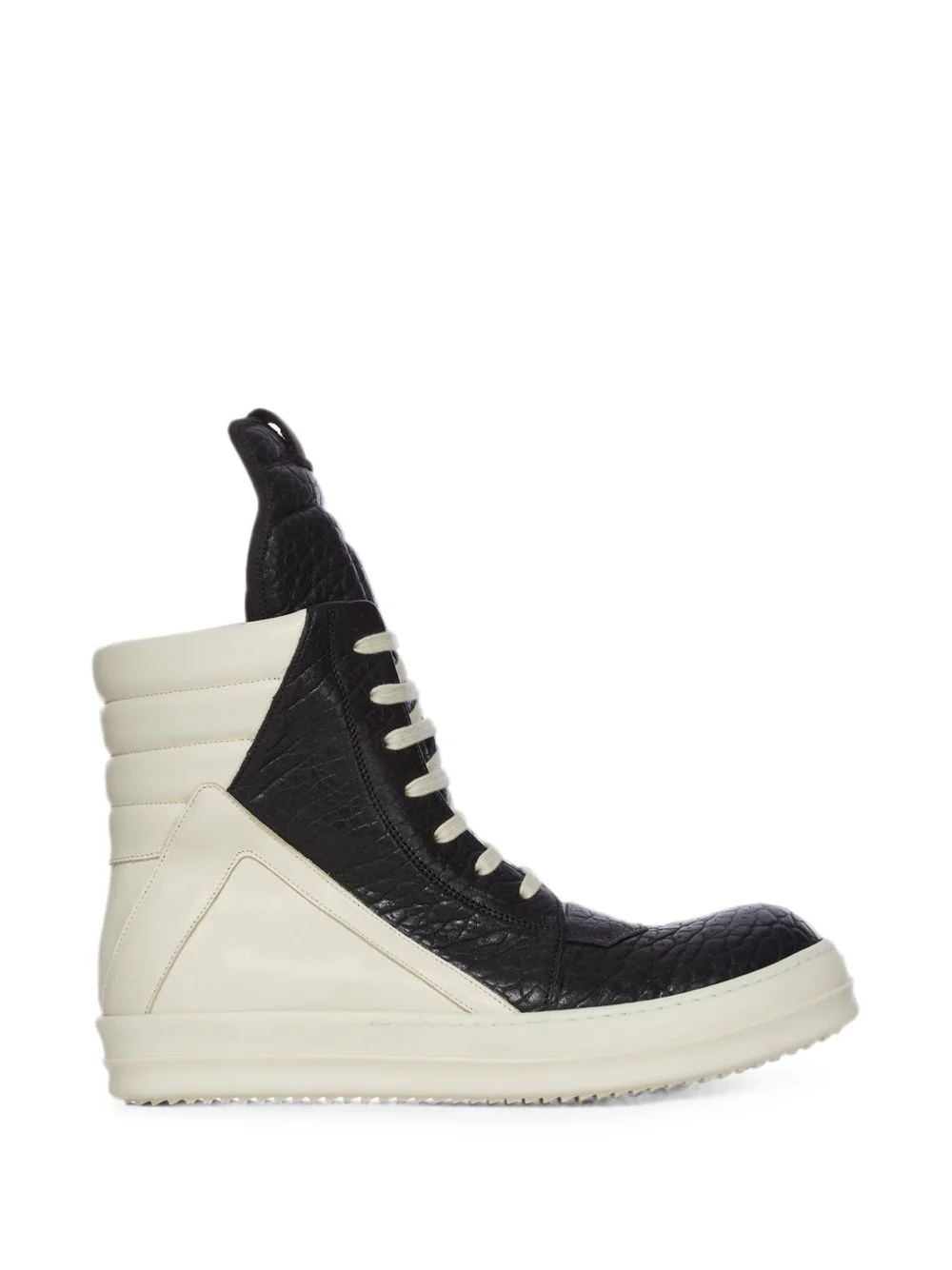 Geobasket panelled leather sneakers - 1