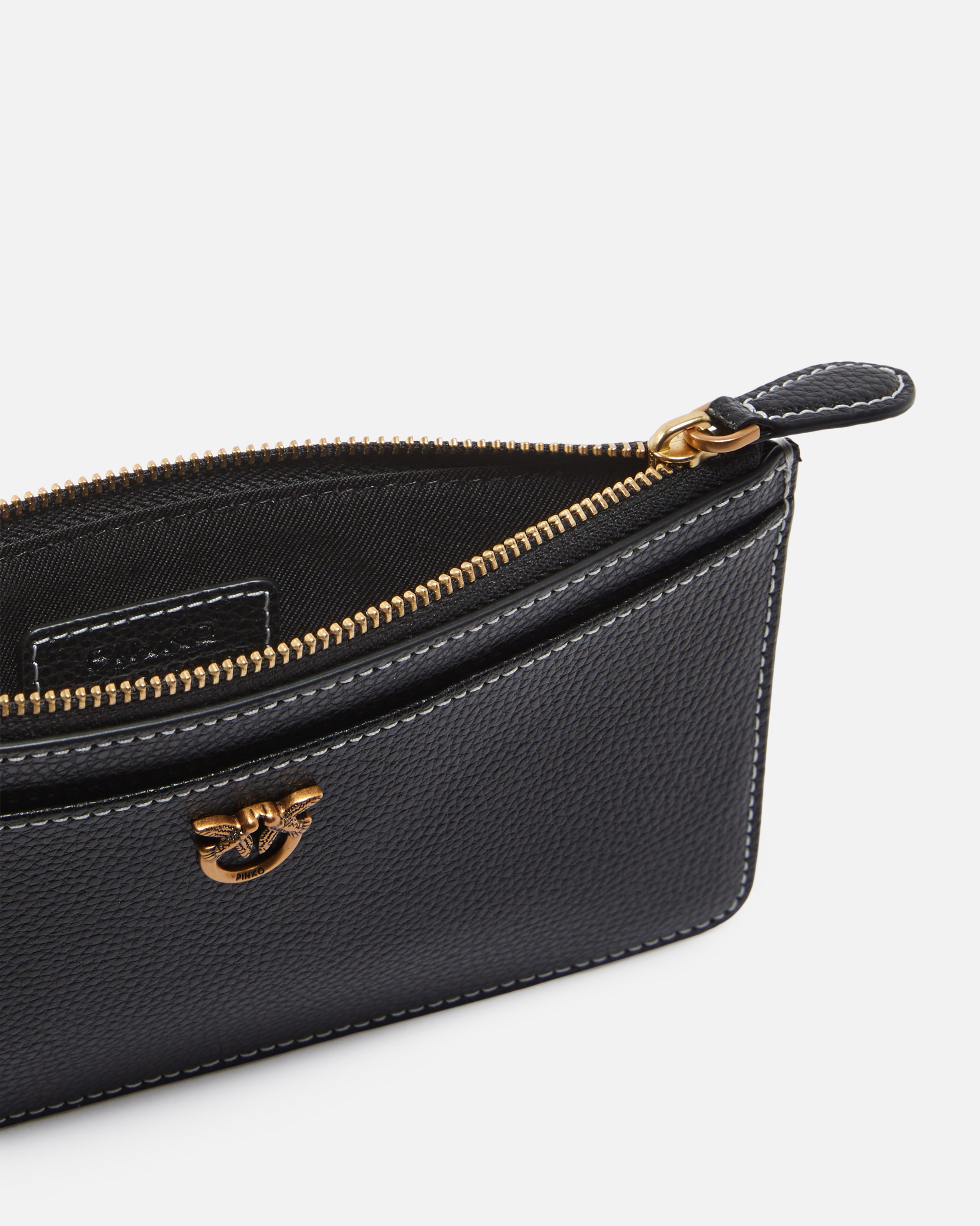 RECTANGULAR TUMBLED LEATHER CARD HOLDER - 4