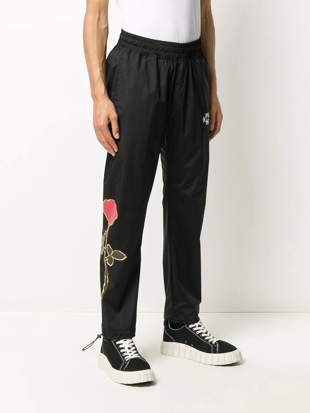 rose details track pants - 3