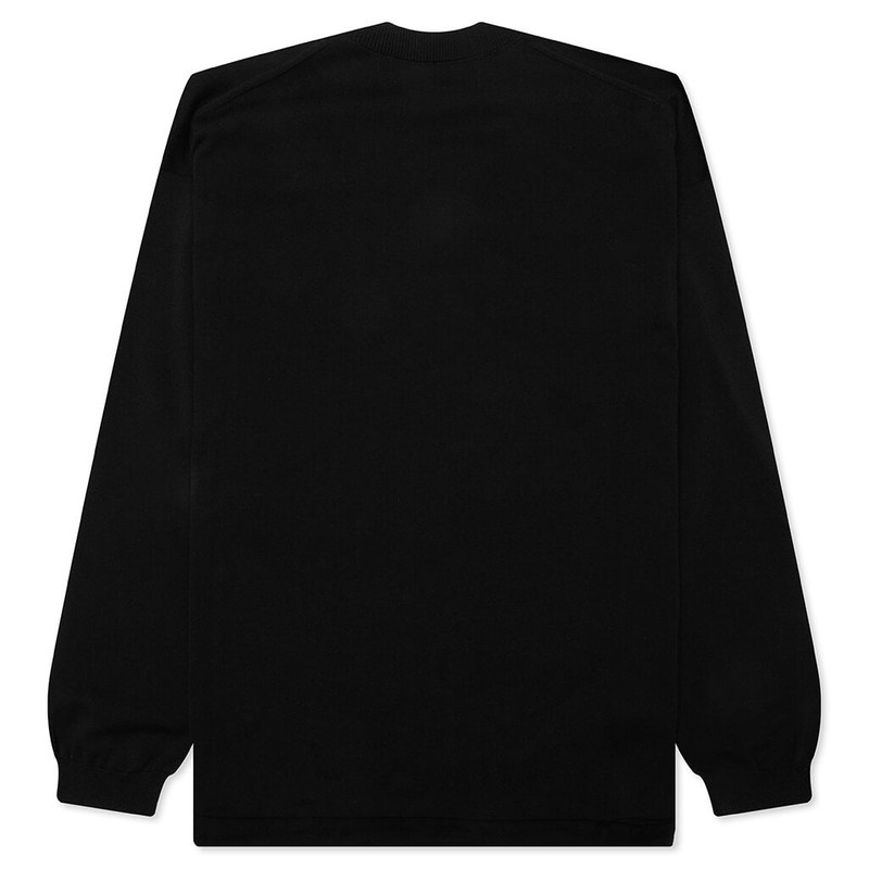 Comme des Garçons Homme CREWNECK KNITTED SWEATER - BLACK outlook