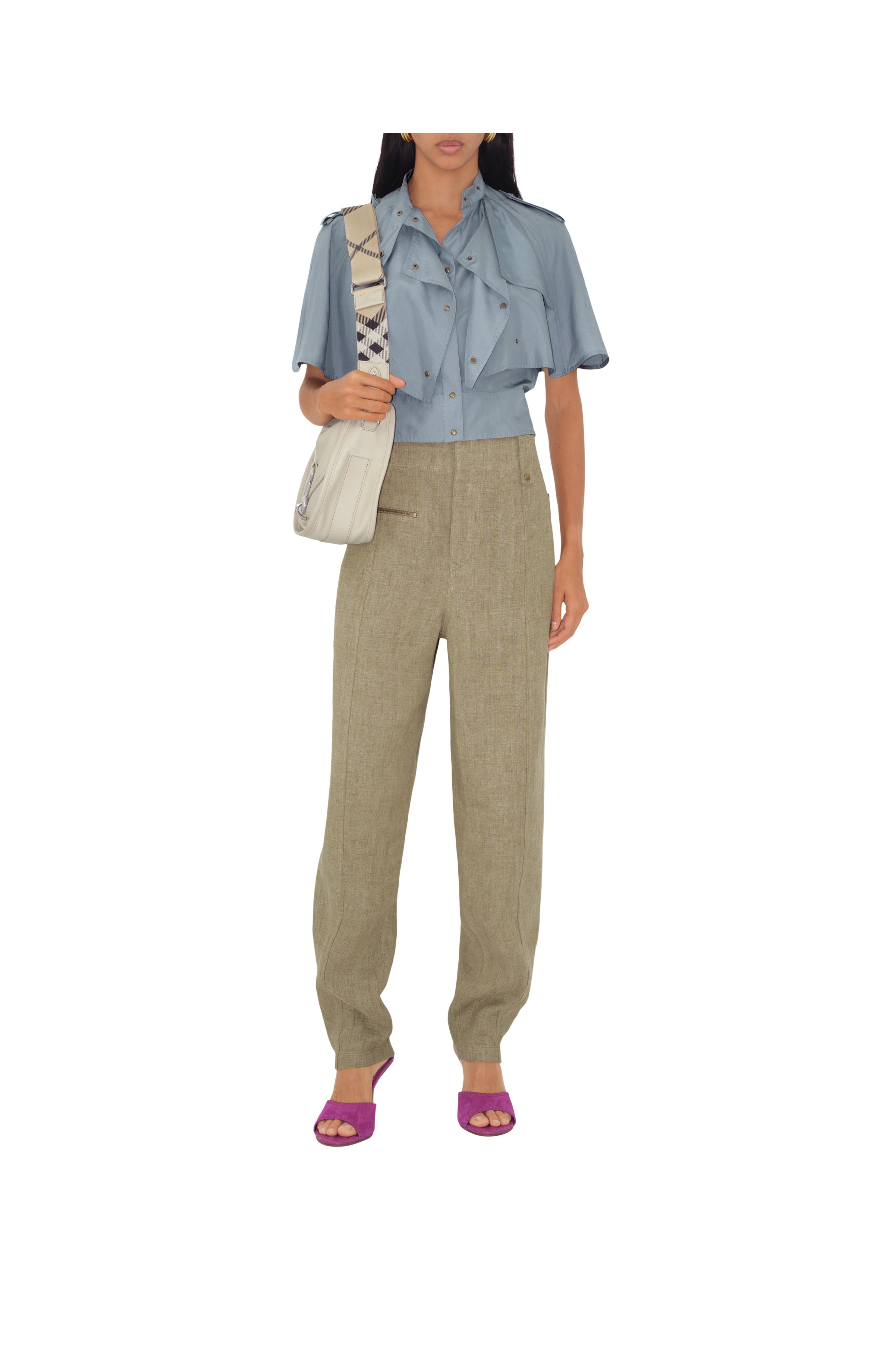 burberry Suede Cabana Mules in Urchin at Nordstrom - 7