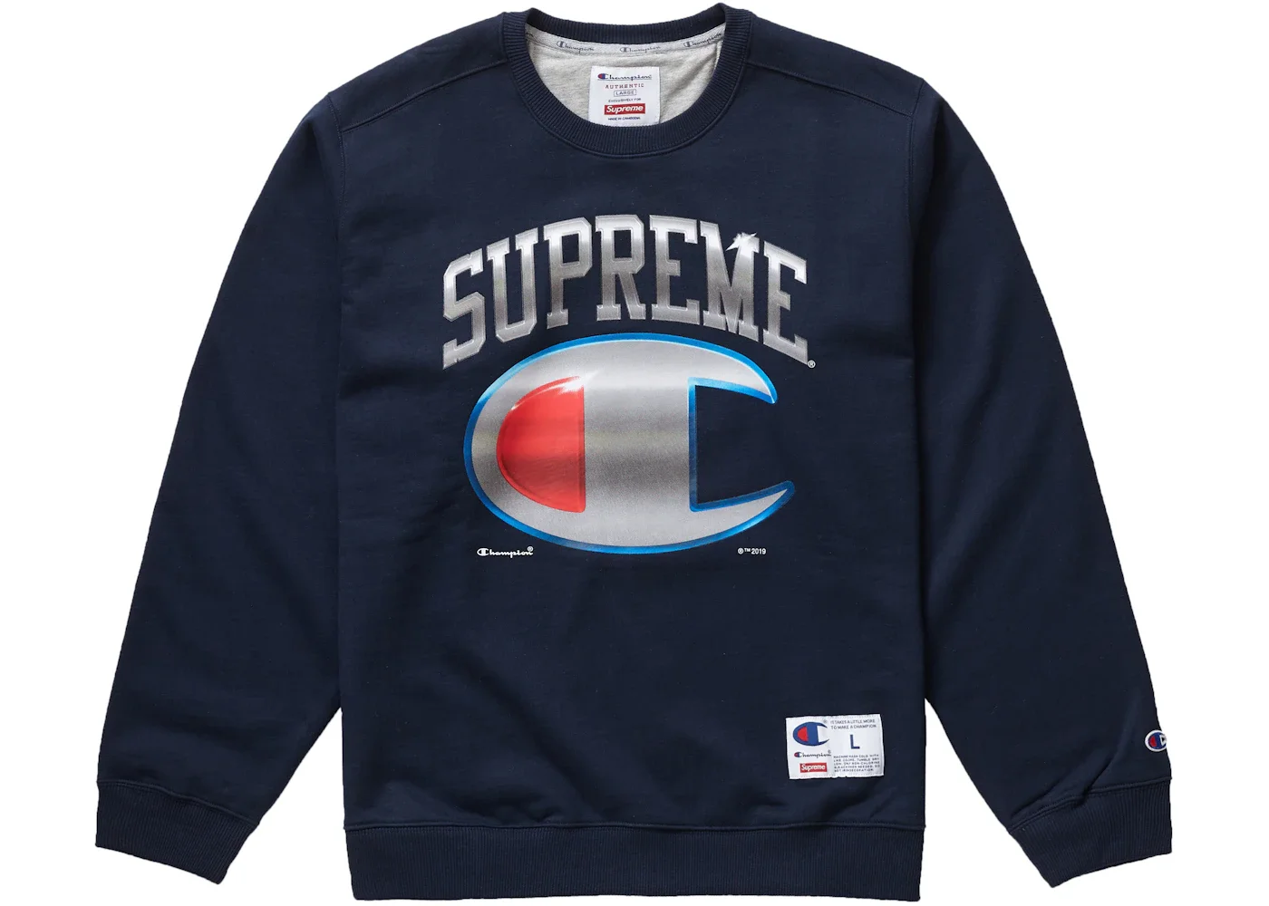 대 x 챔피언 크롬 Crewneck '나비 이름 * - 1