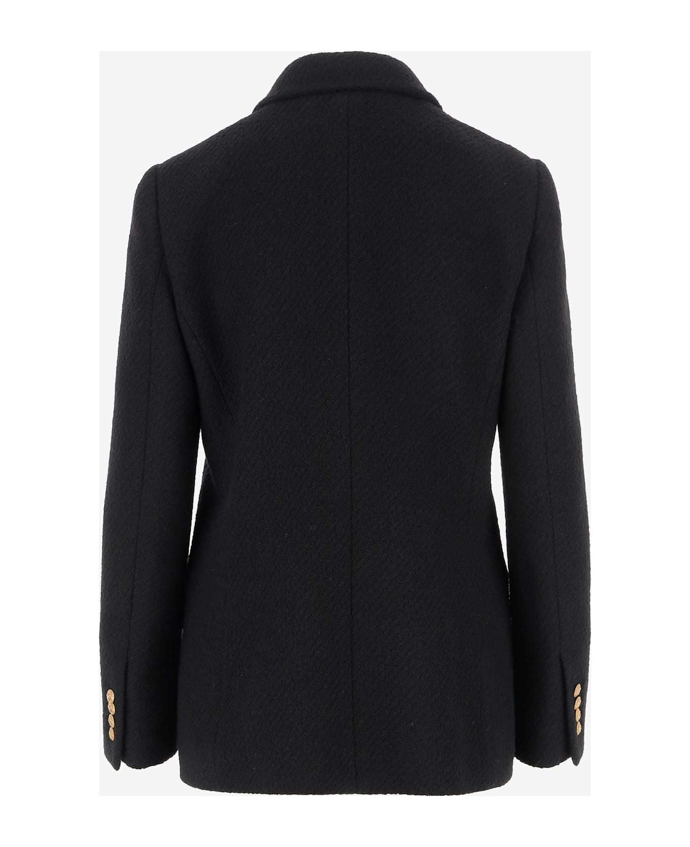 Double-breasted Bouclé Wool Jacket - 2