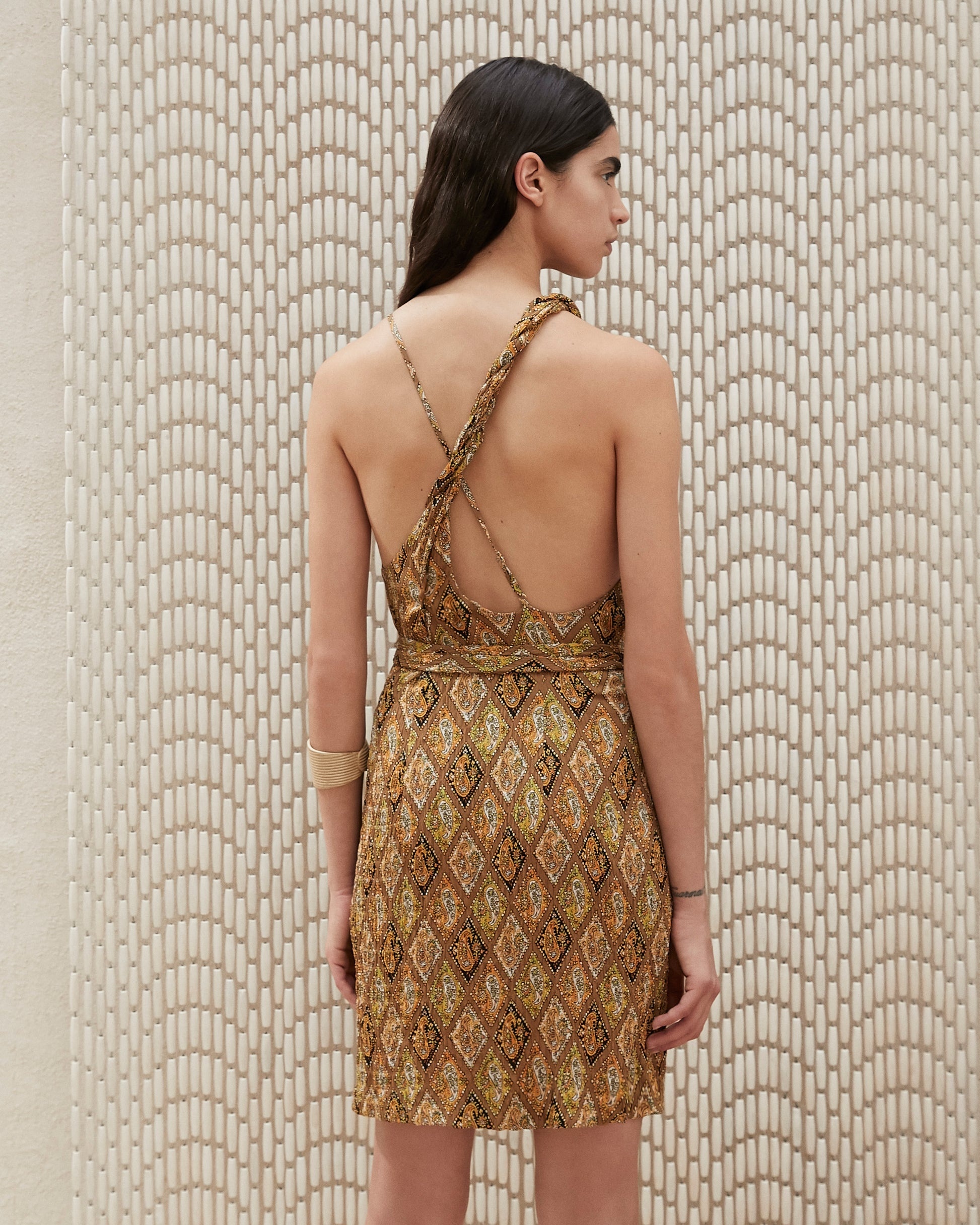 Asymmetric Wrap Dress - 6