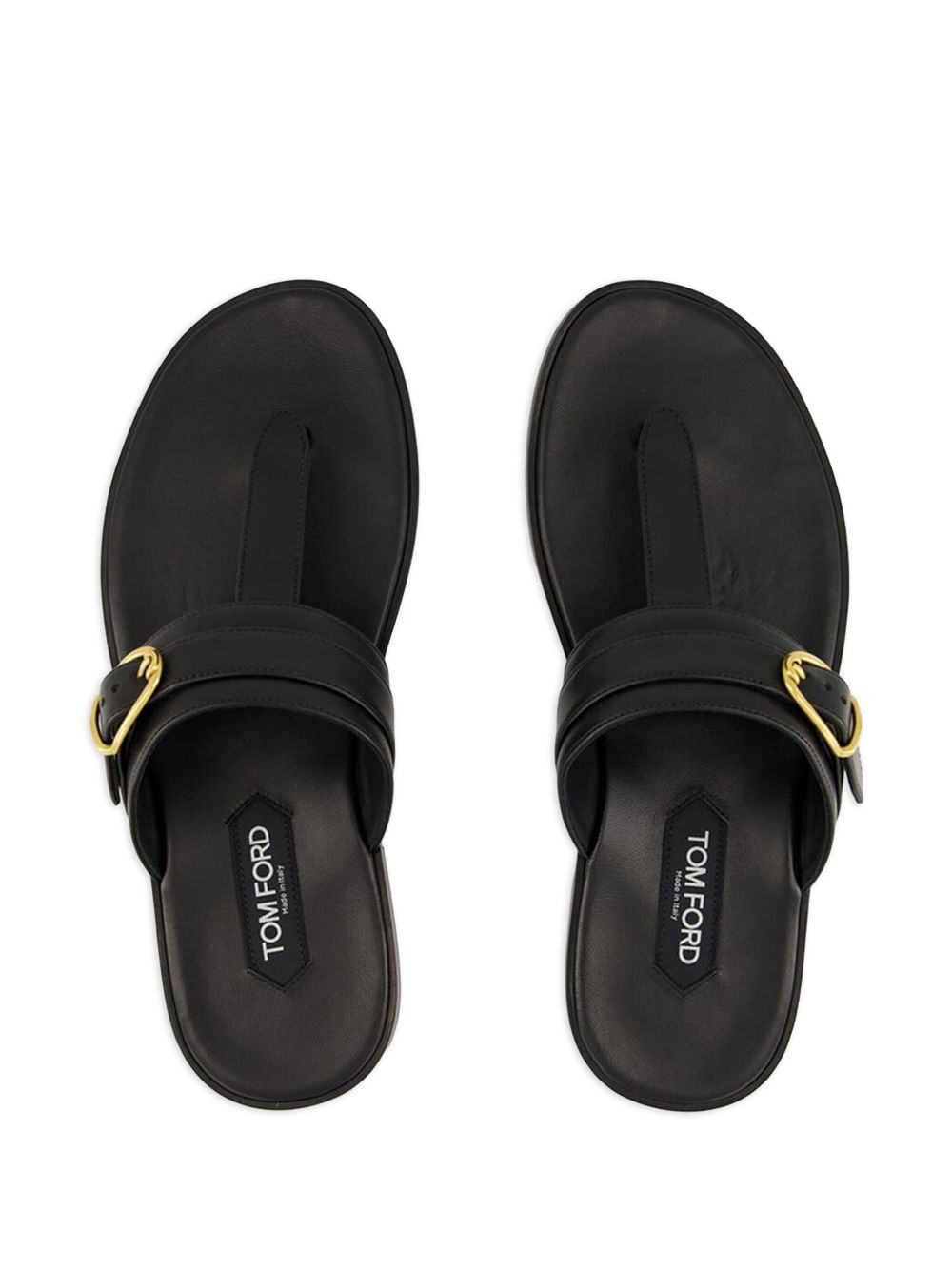 Brighton buckle leather sandals - 3