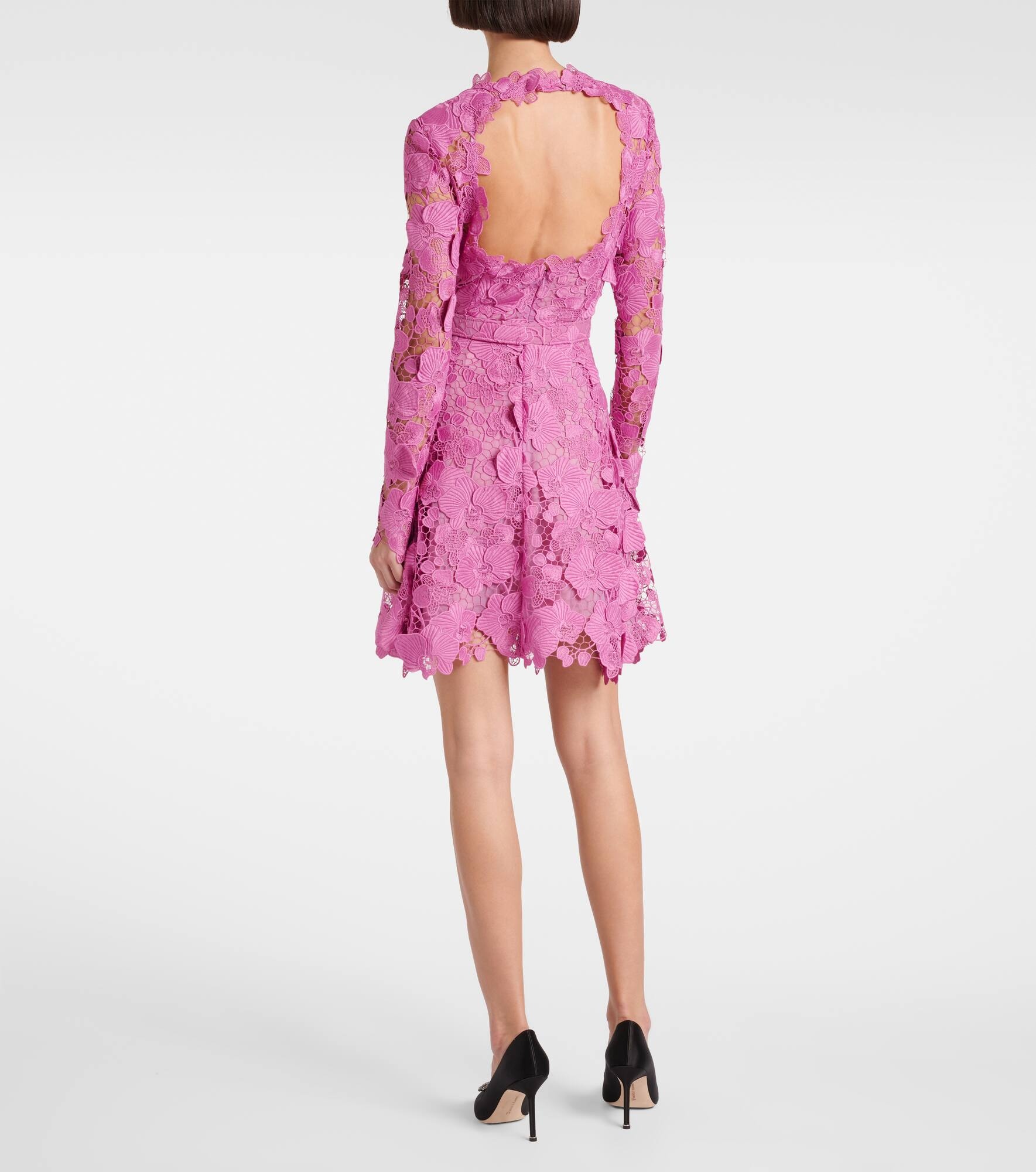 Floral lace minidress - 3