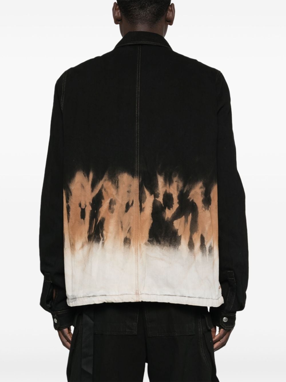 tie-dye denim jacket - 4