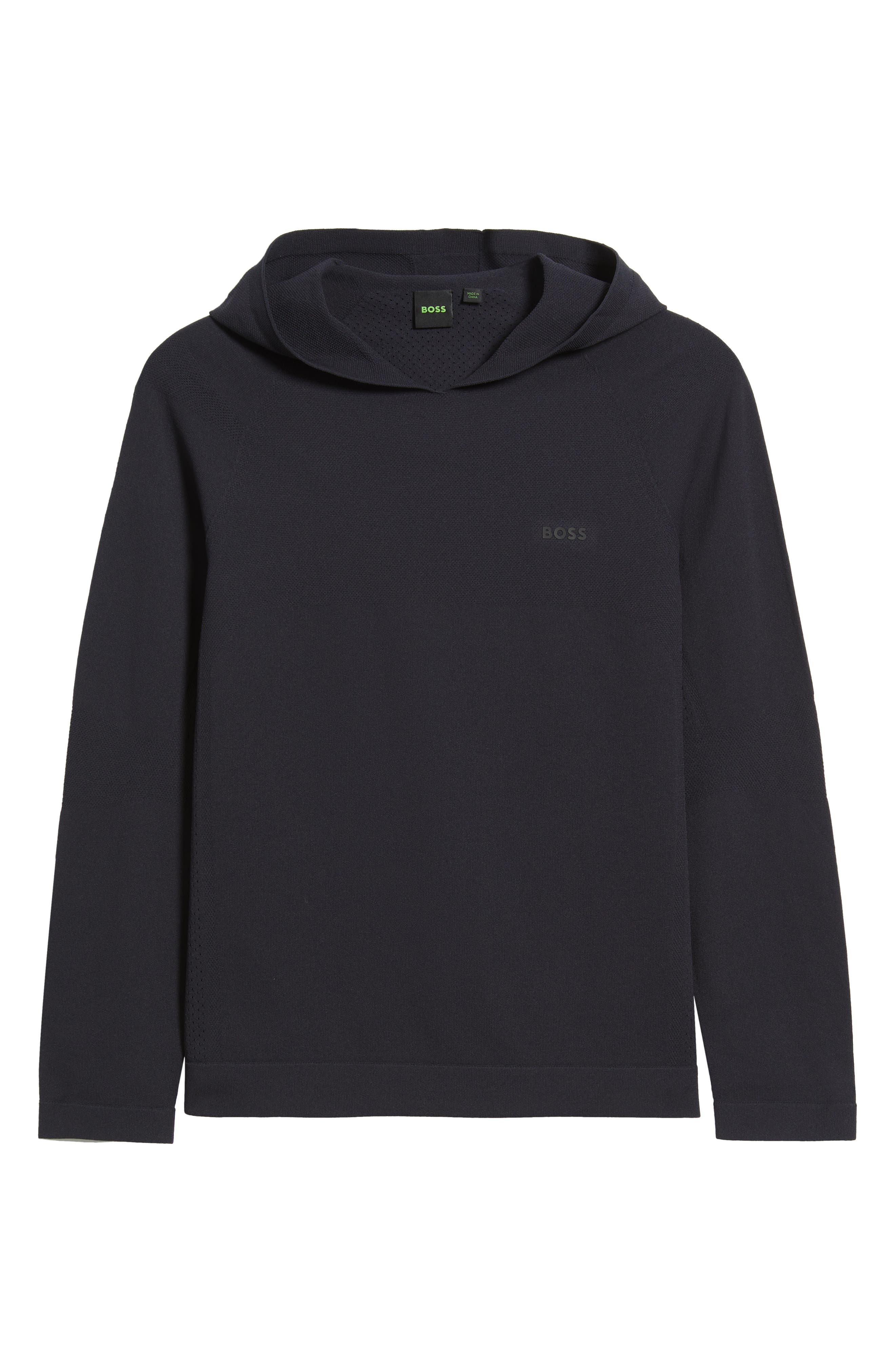 BOSS Seamless Tech Hoodie in Dark Blue at Nordstrom - 5