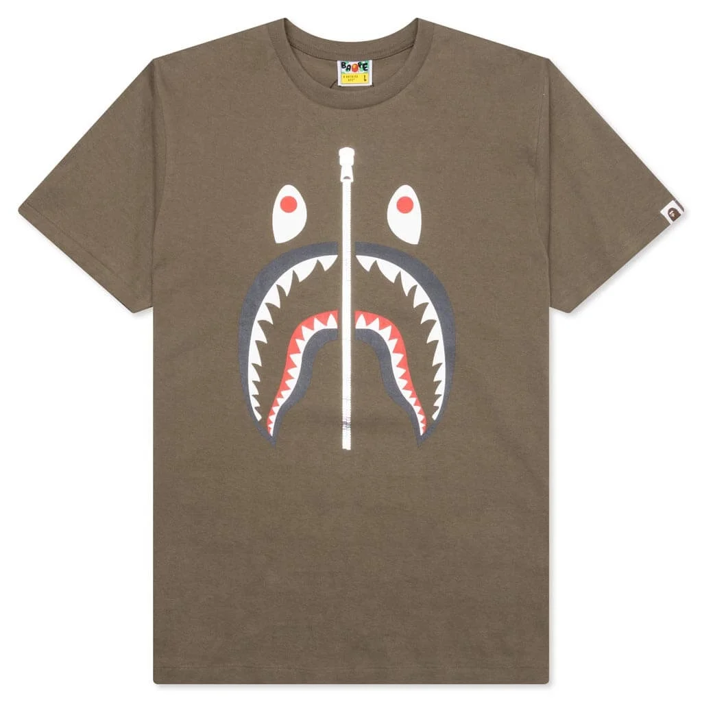SHARK TEE - BROWN - 1