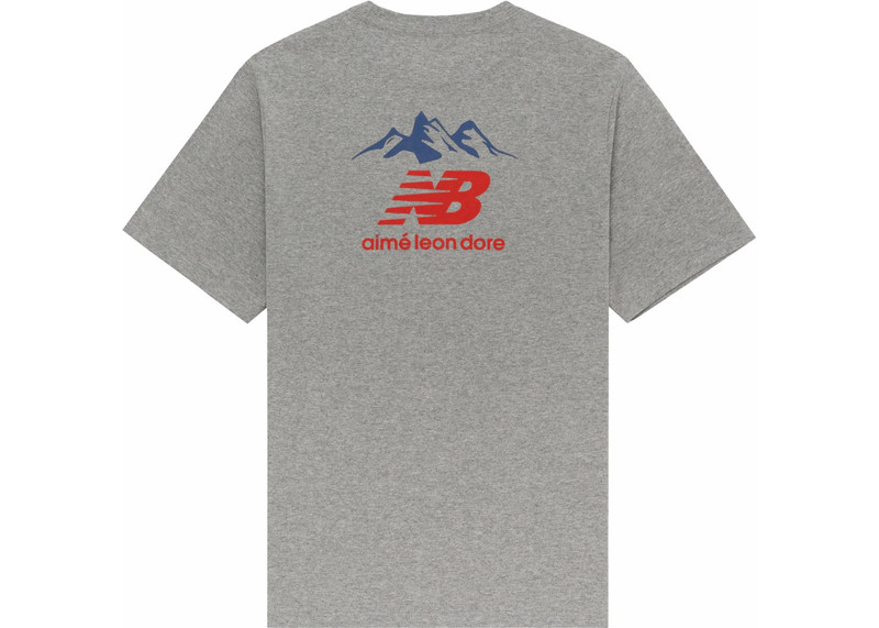AIMÉ LEON DORE Aime Leon Dore New Balance Graphic Logo Tee Grey outlook