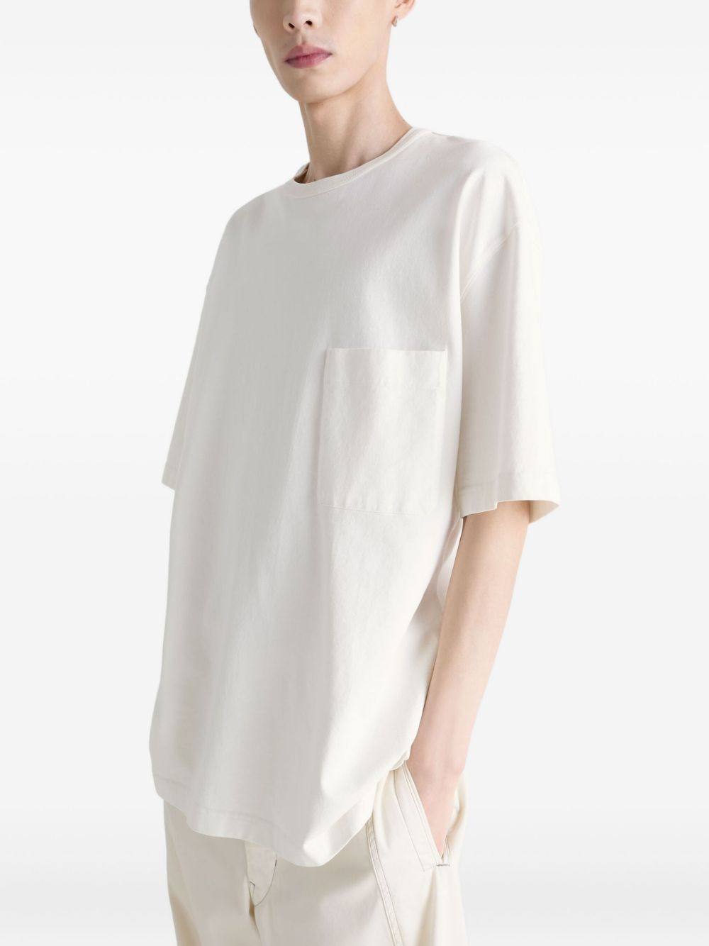 patch-pocket jersey T-shirt - 4