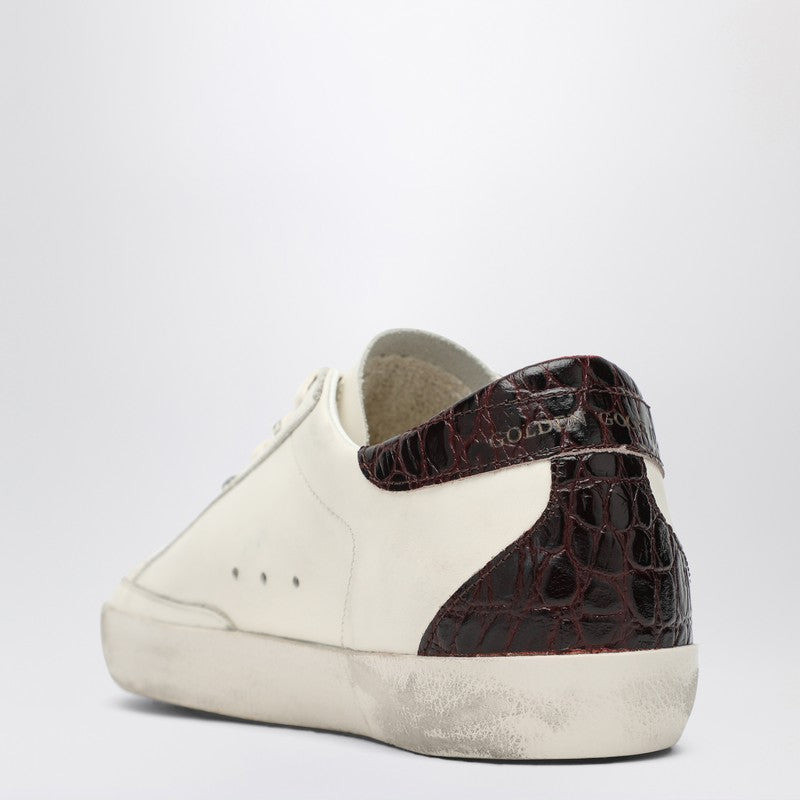 Golden Goose Sneaker Super Star White/Platinum/Burgundy Women - 2