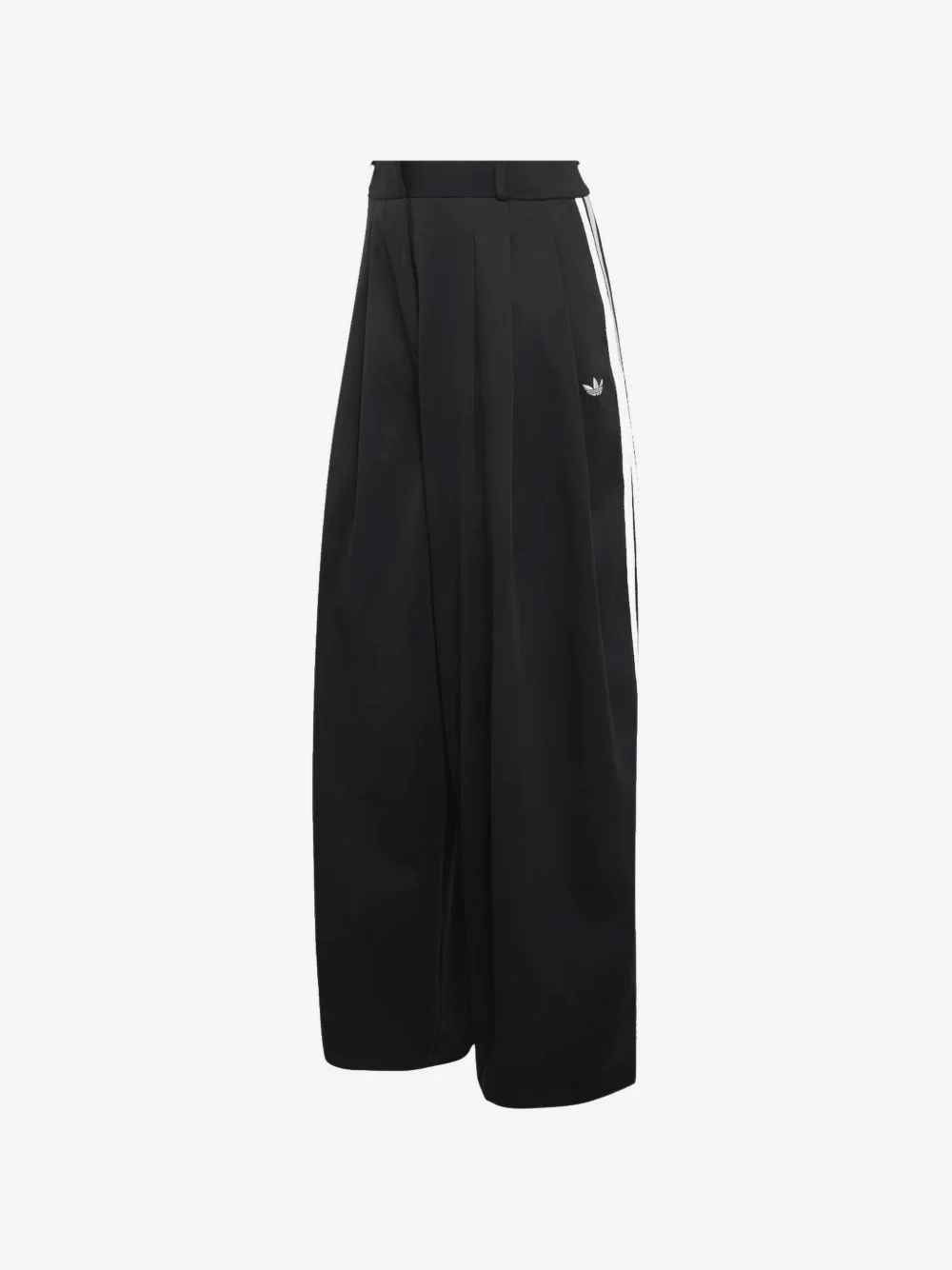 pleated side-stripe trousers - 1