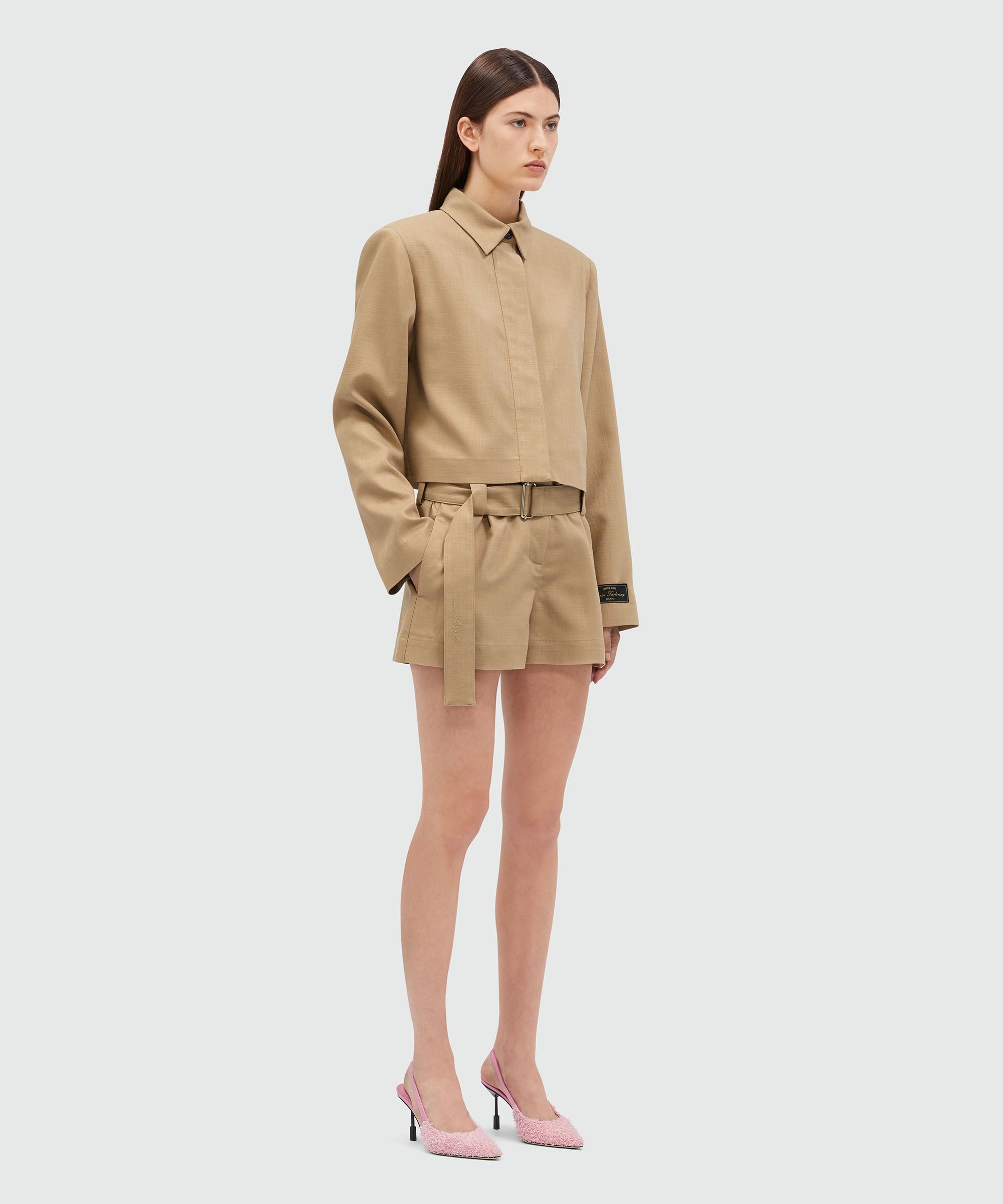 Havana slub canvas shorts - 4
