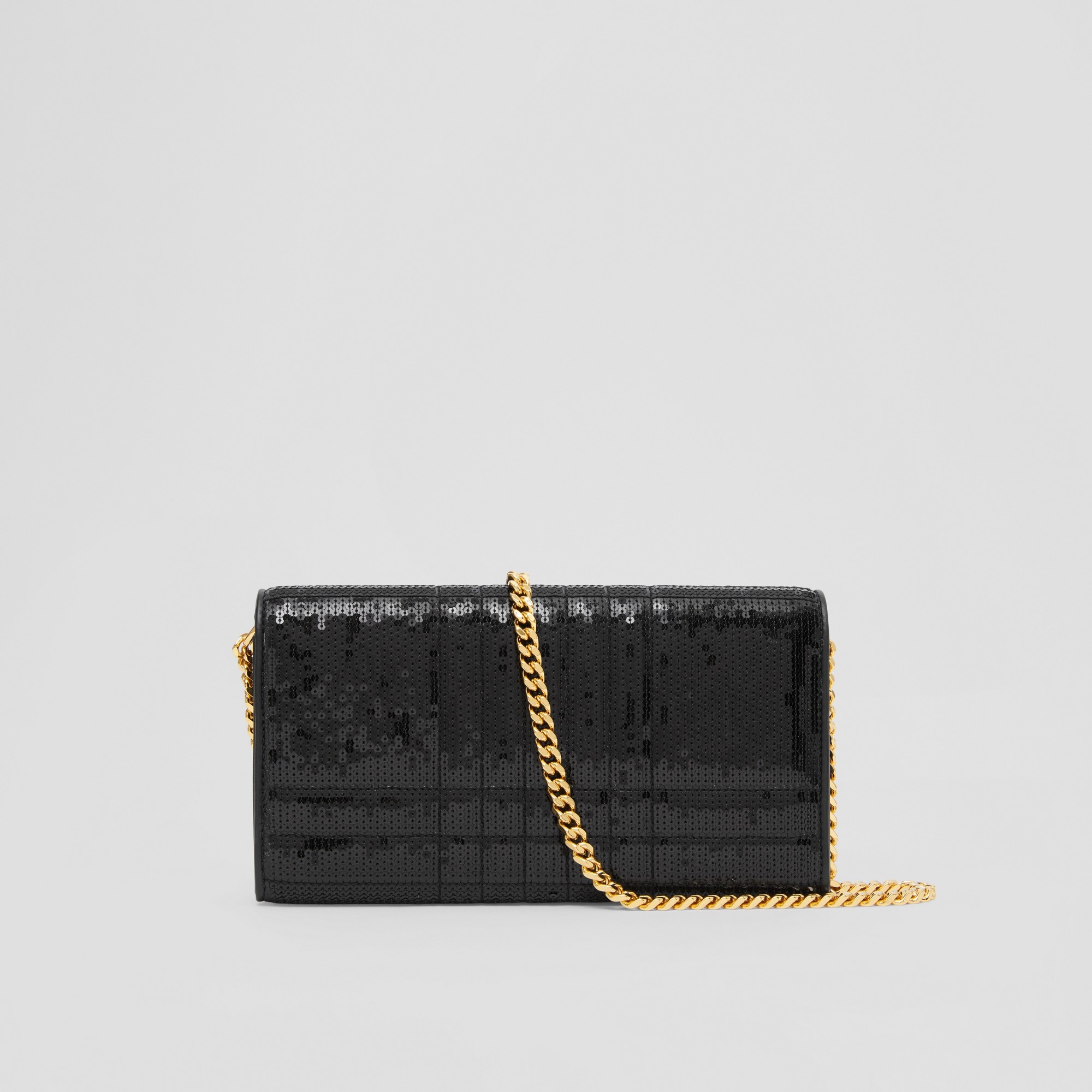 Sequinned Lola Wallet with Detachable Strap - 7