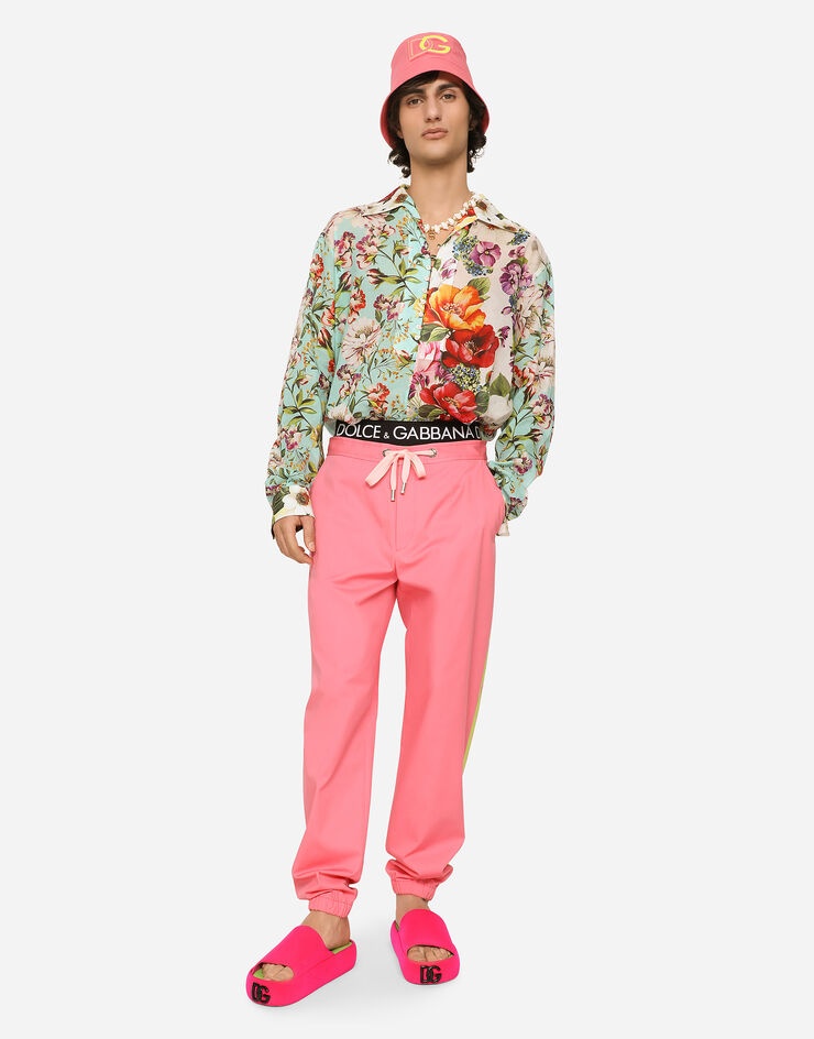 Oversize floral-print cotton shirt - 5