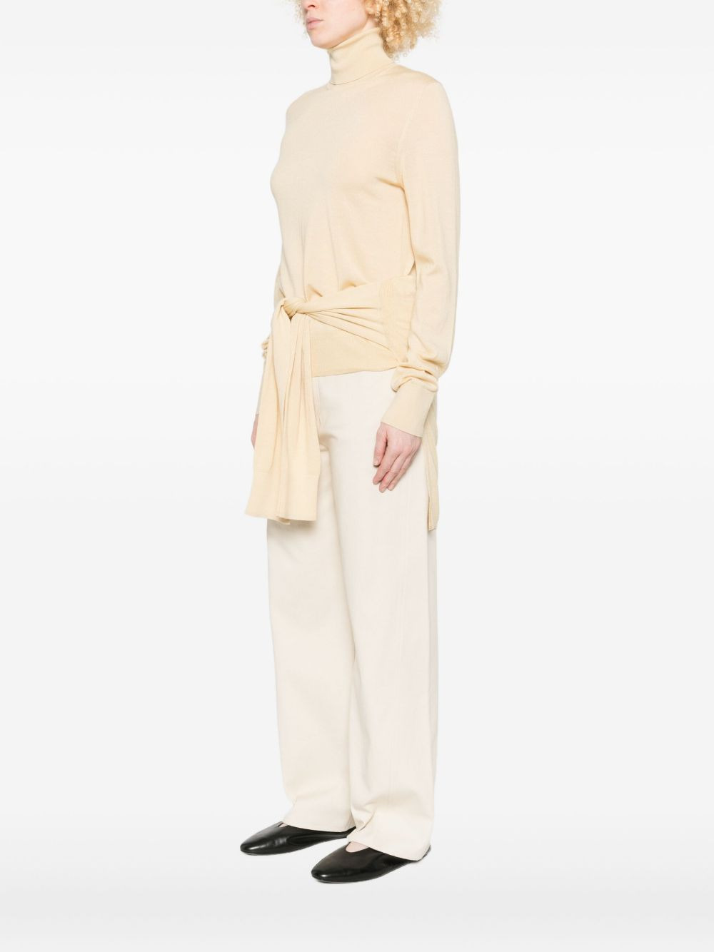 tie-detail turtleneck dress - 3