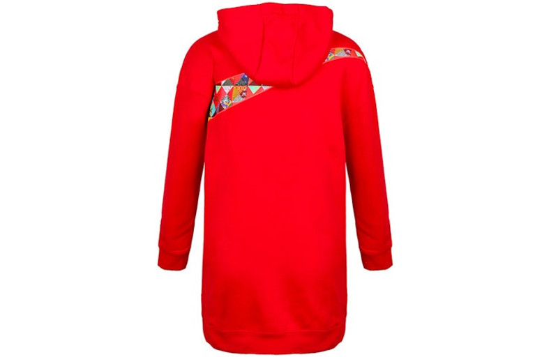 Nike (WMNS) Nike Sportswear CNY Logo Hoodie 'Red' BV5984-600 outlook