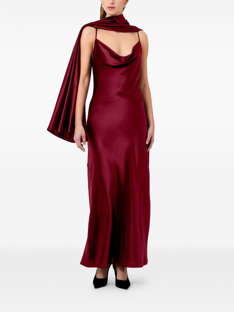 NICHOLAS Nelia cowl-neck maxi dress outlook