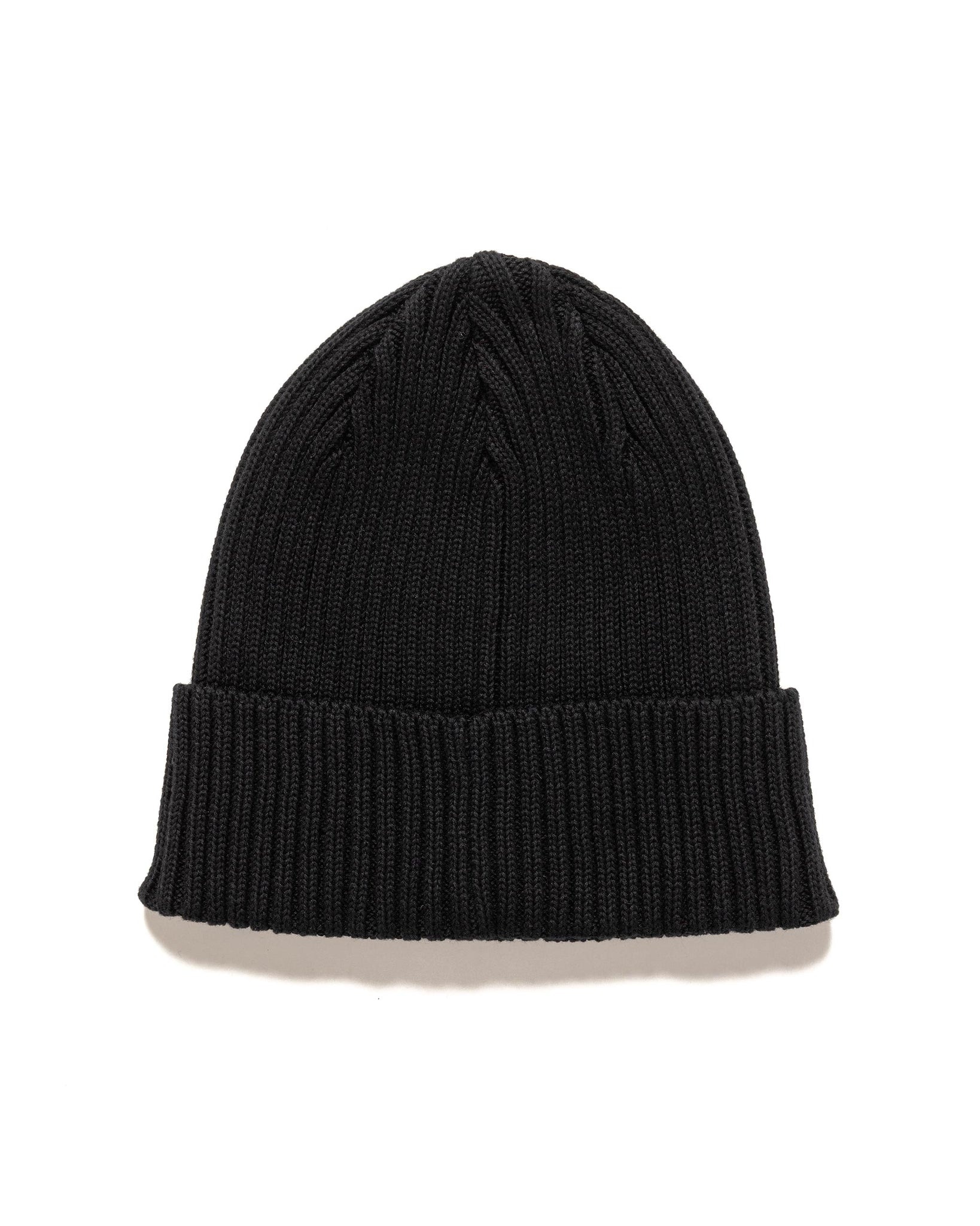 Cotton RIB Beanie Black - 3