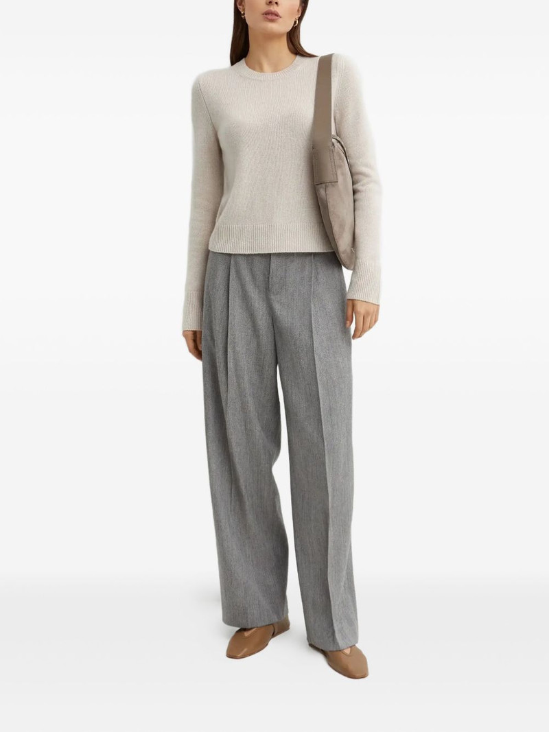 Vince round-neck long-sleeve sweater outlook