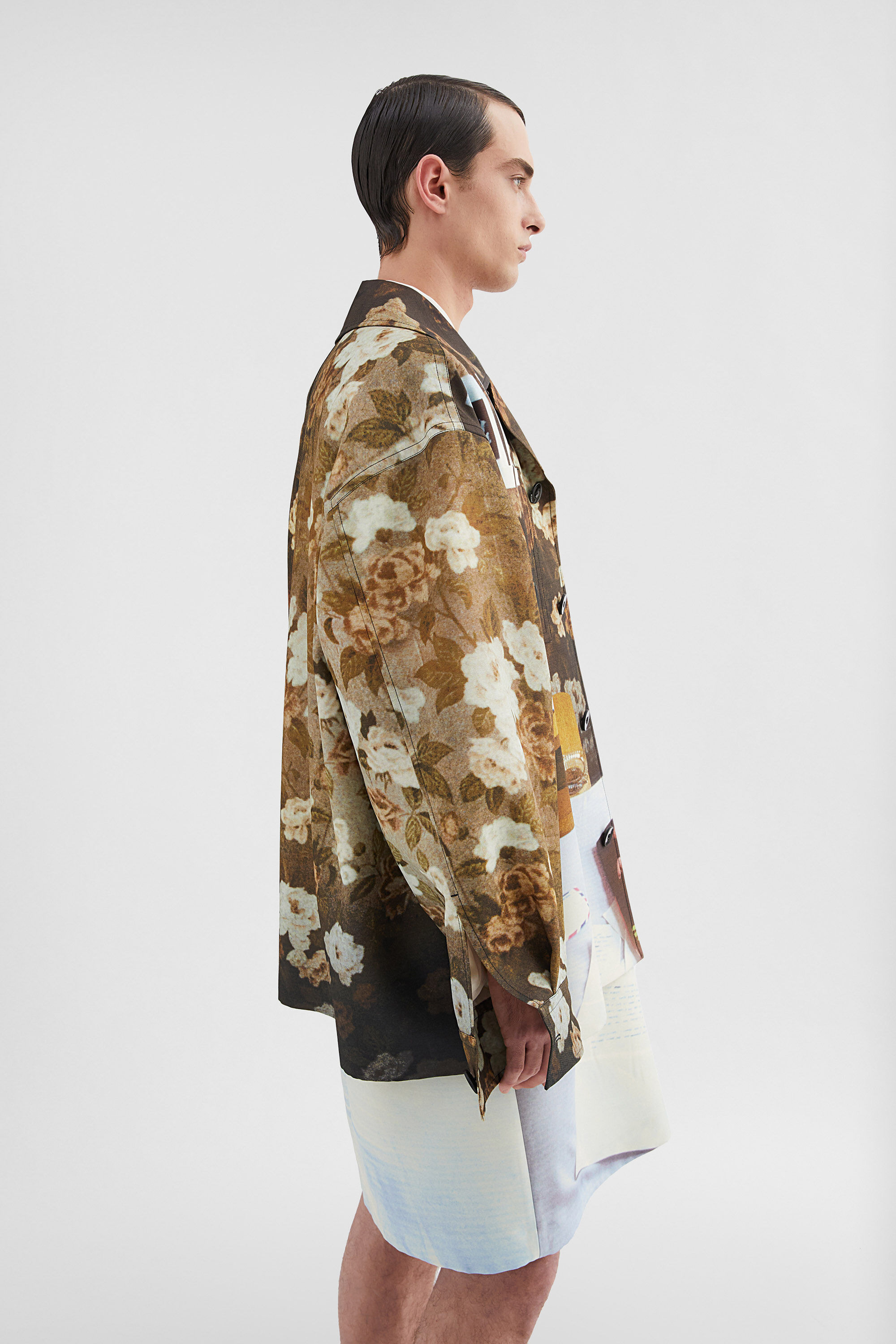トップス vintage italy 2003 JIL SANDER reversible Jil Sander Printed Jacket | REVERSIBLE