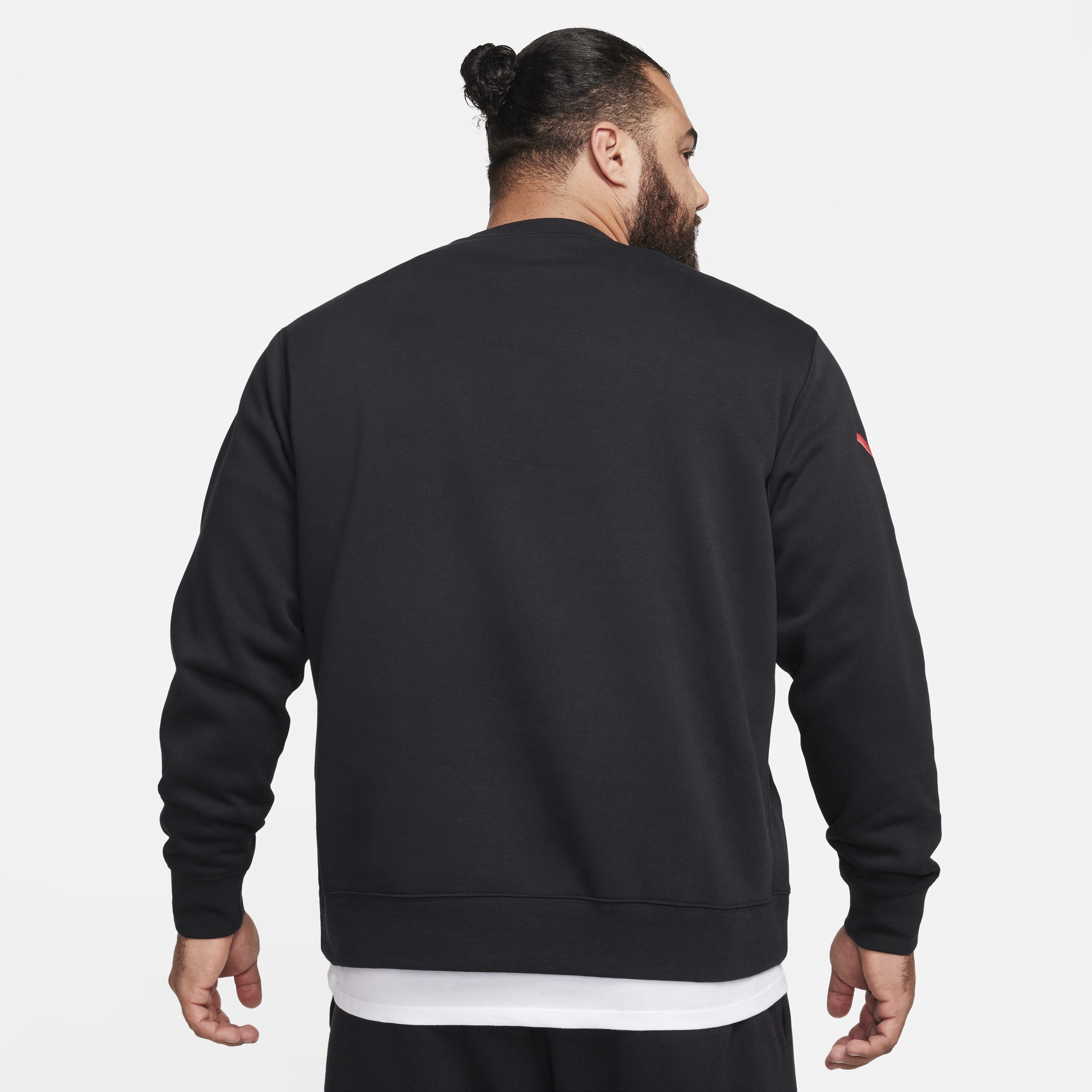 Nike Men's Club Fleece Brushed-Back Graphic Crew - 8