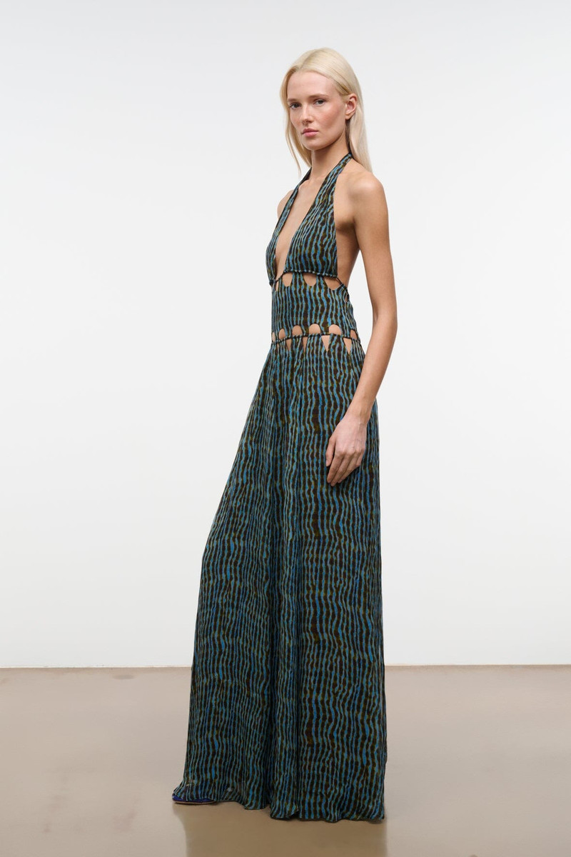 STAUD ZARIA DRESS TIDAL SHELL 5