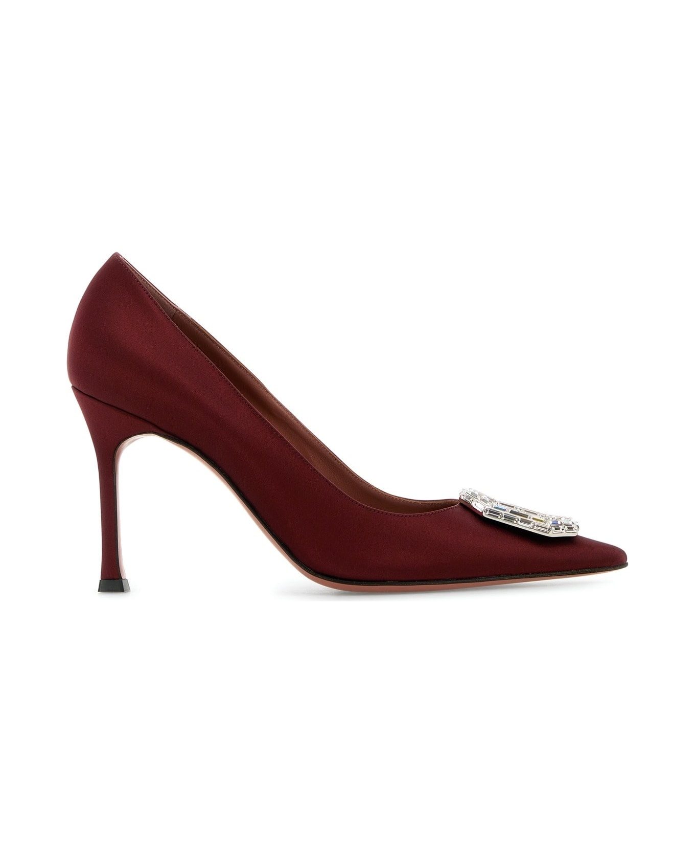 Camelia Pump 90 Satin Wine White B - 1