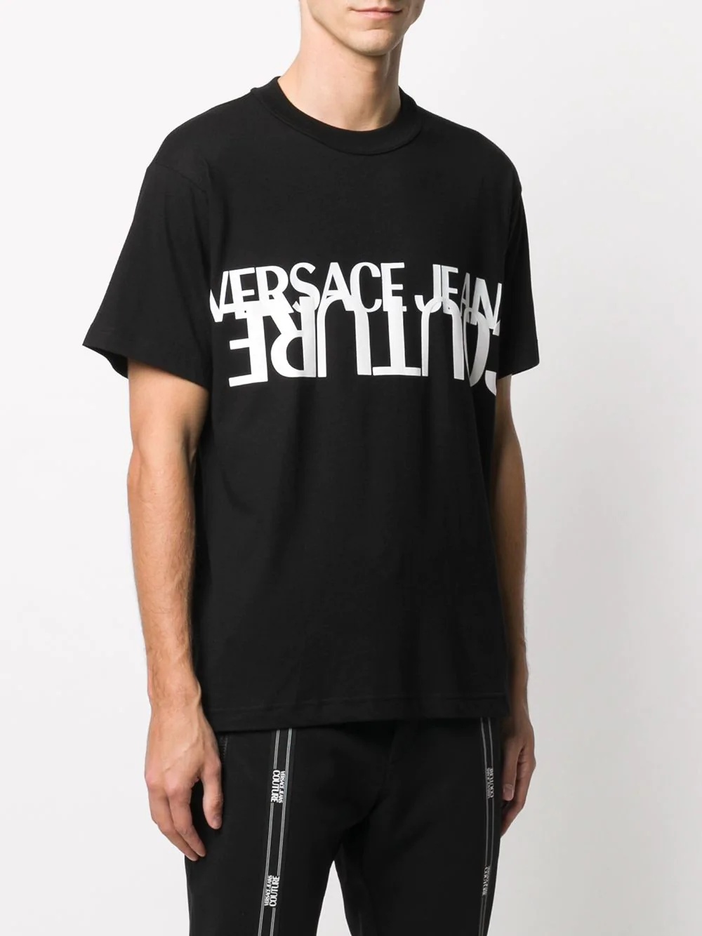 upside-down logo T-shirt - 3