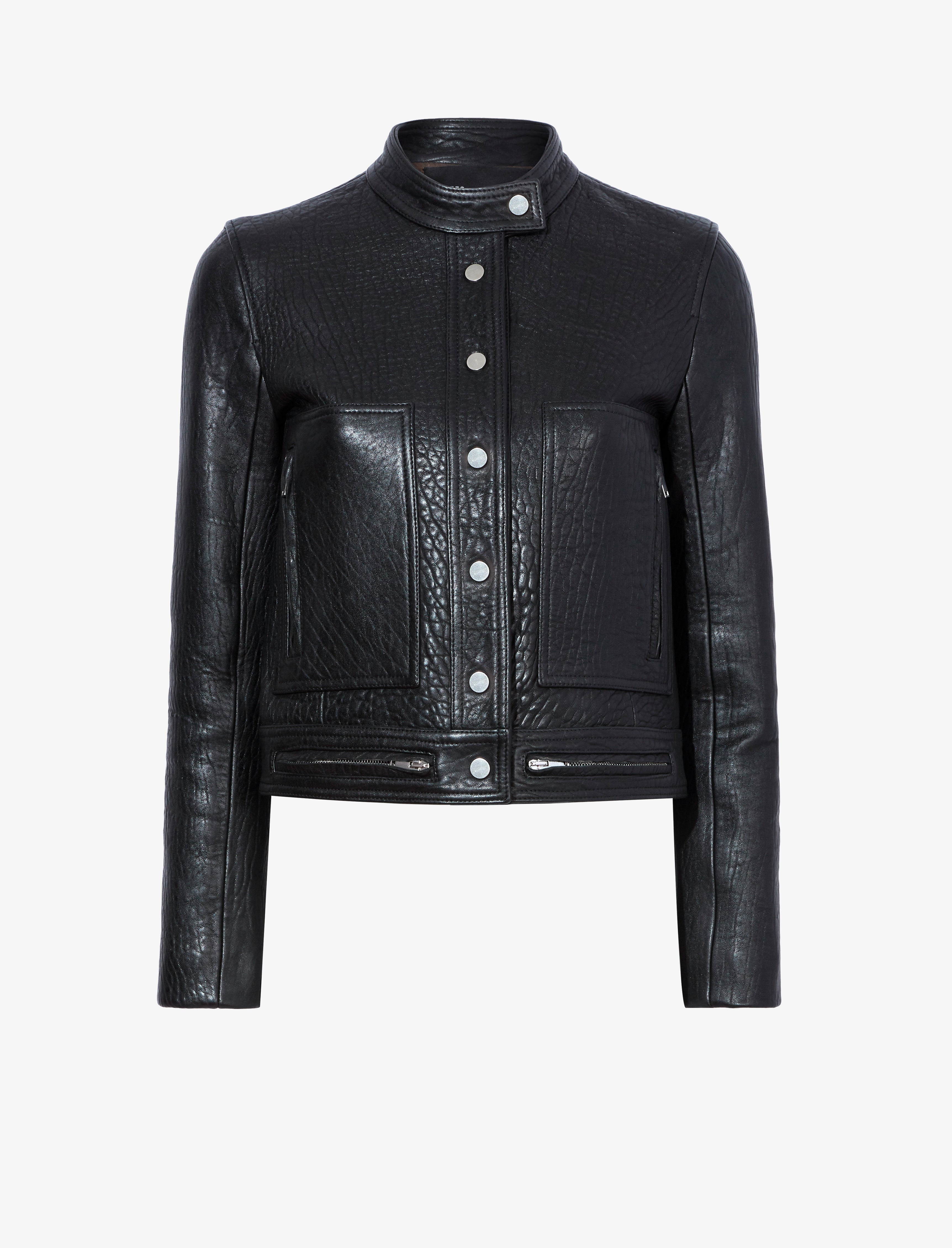 Alice Jacket in Textured Grainy Leather - 1