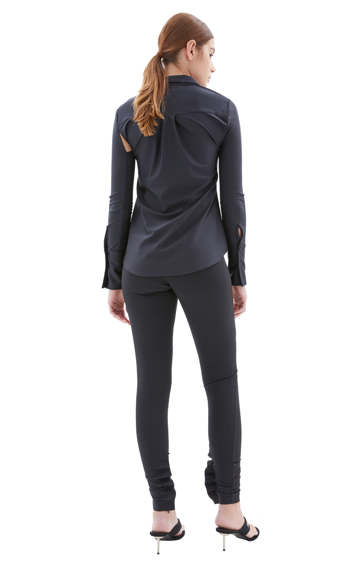C+ ZIPPED TROUSERS (BLACK) - 3