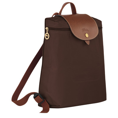 Longchamp Le Pliage Original M Backpack Ebony - Recycled canvas outlook