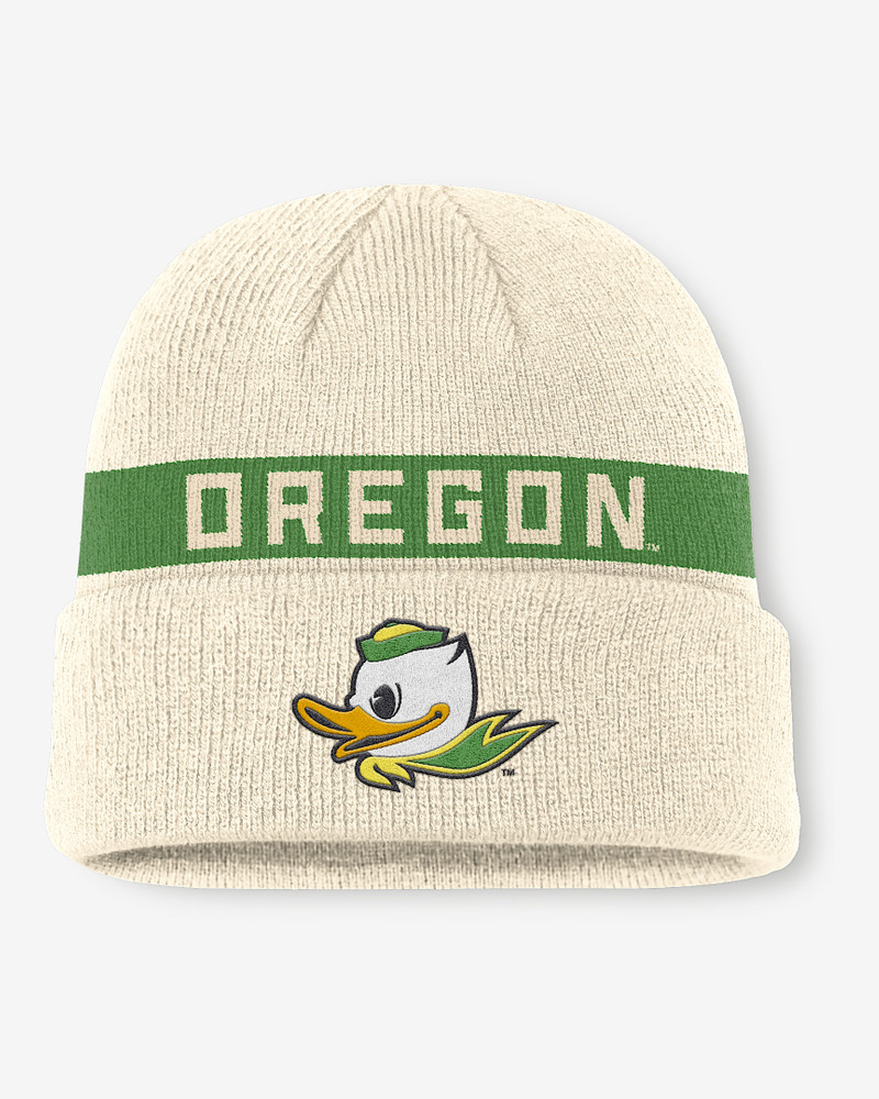 Oregon Primetime Peak Utility Men's Nike College Cuffed Beanie 1