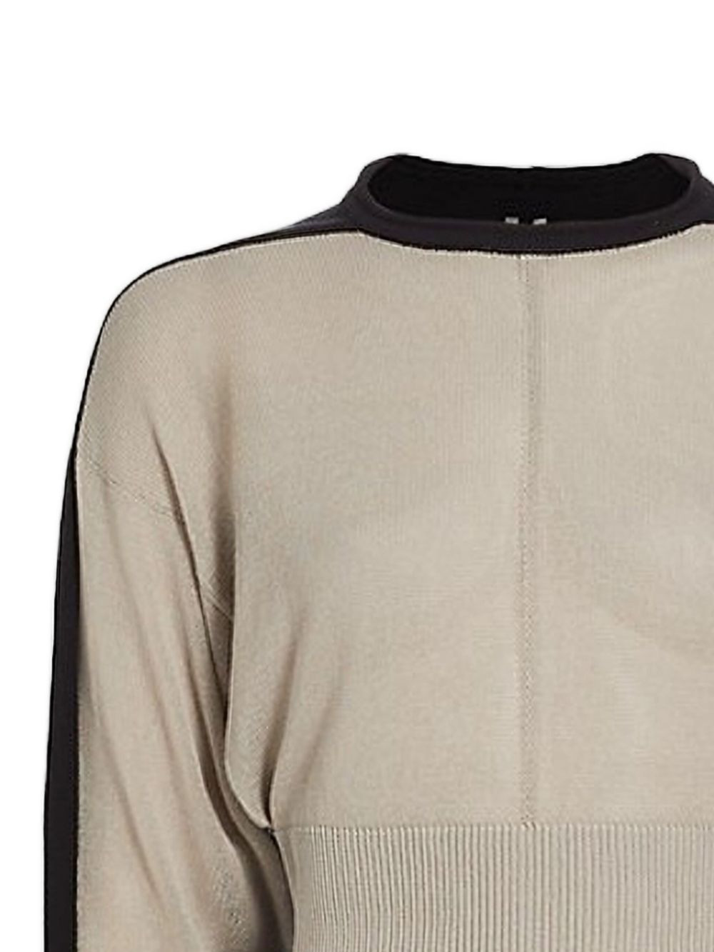 panelled crop sweater - 2