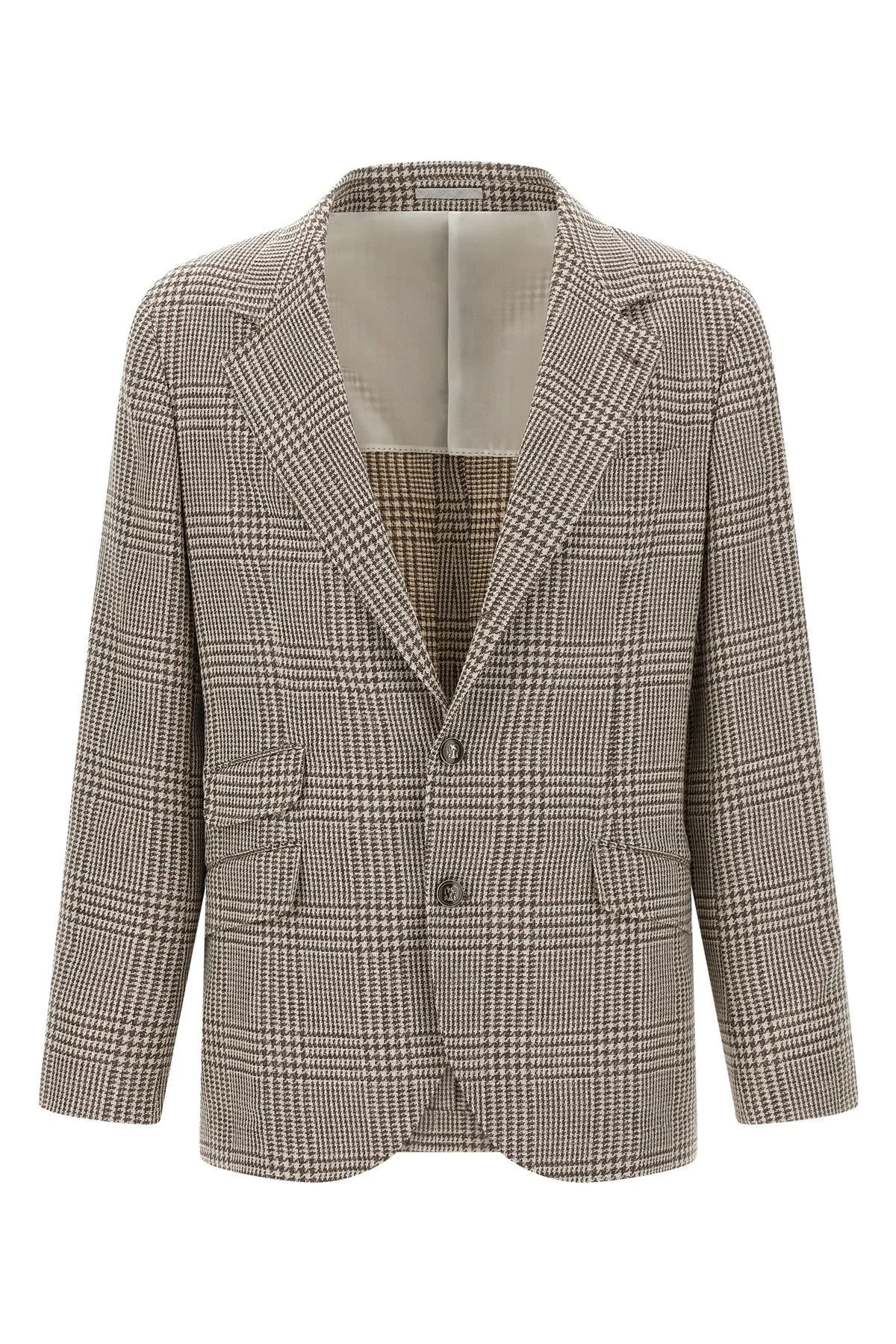 Brunello Cucinelli Men Houndstooth Blazer - 1