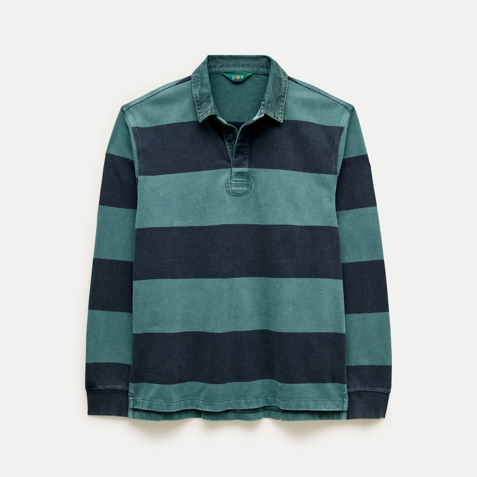 Overdyed rugby shirt in stripe - 1