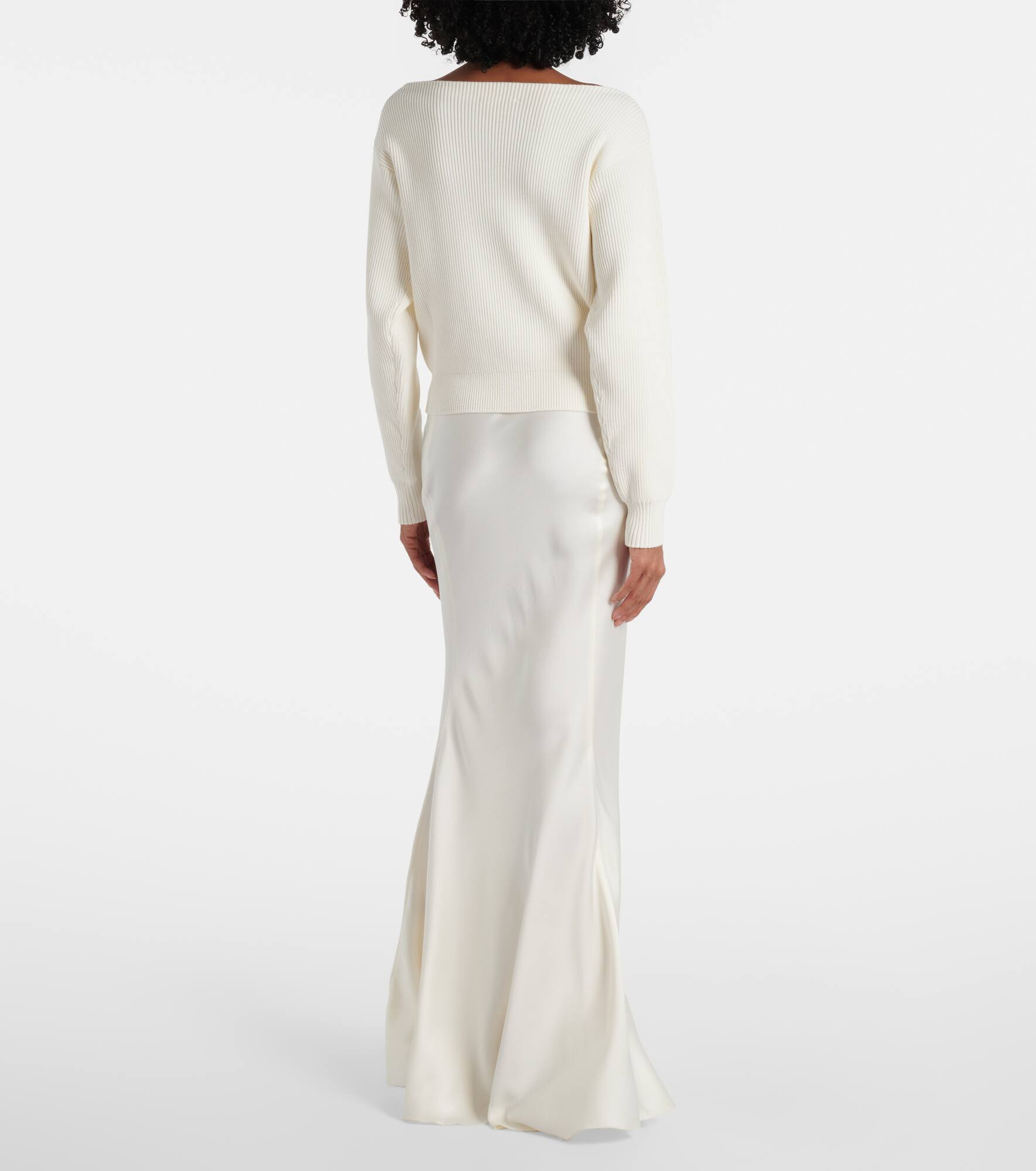 Cotton and silk-blend sweater - 3