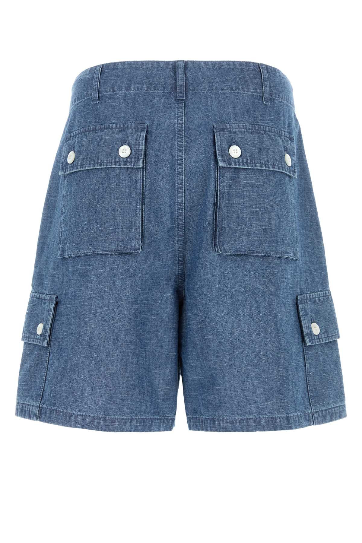 Givenchy Men Denim Bermuda Shorts - 2