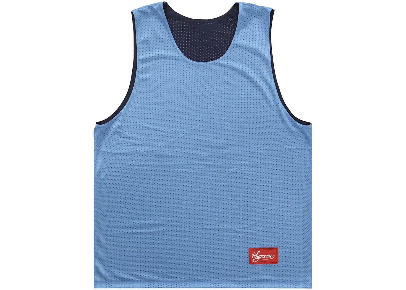 Supreme Mustang Reversible Basketball Jersey Navy - 3