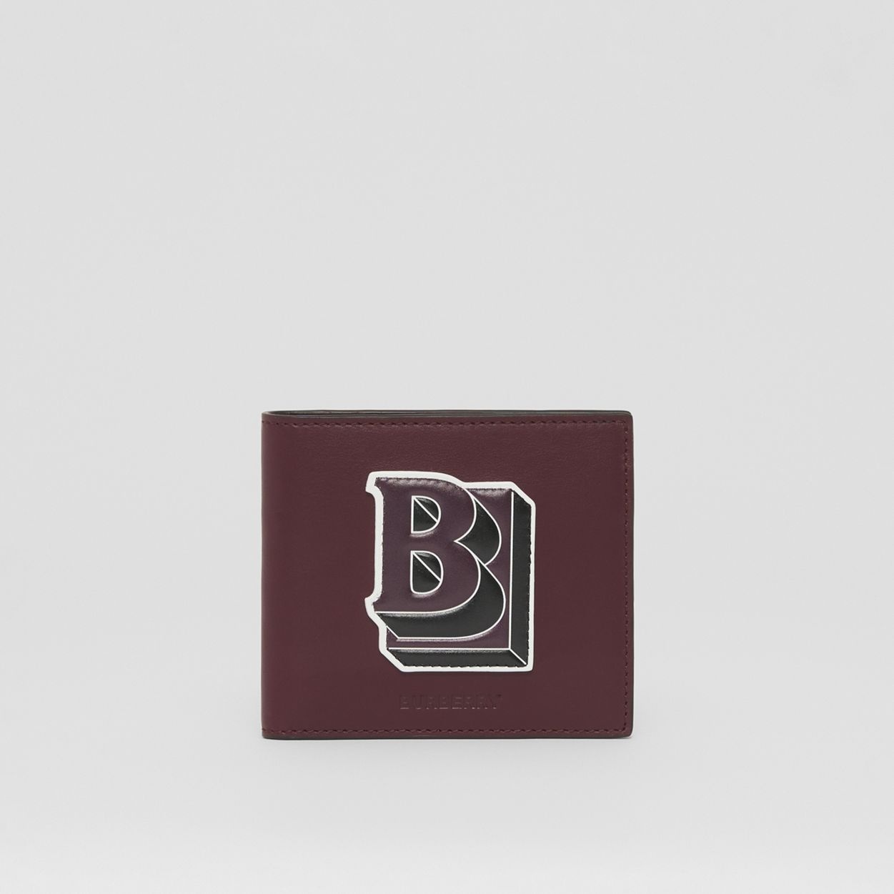 Letter Graphic Leather International Bifold Wallet - 1