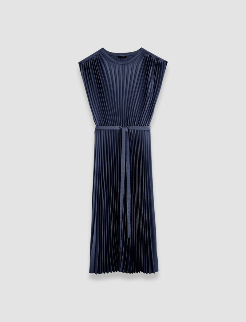 Volta Knit Weave Plissé Dress - 1
